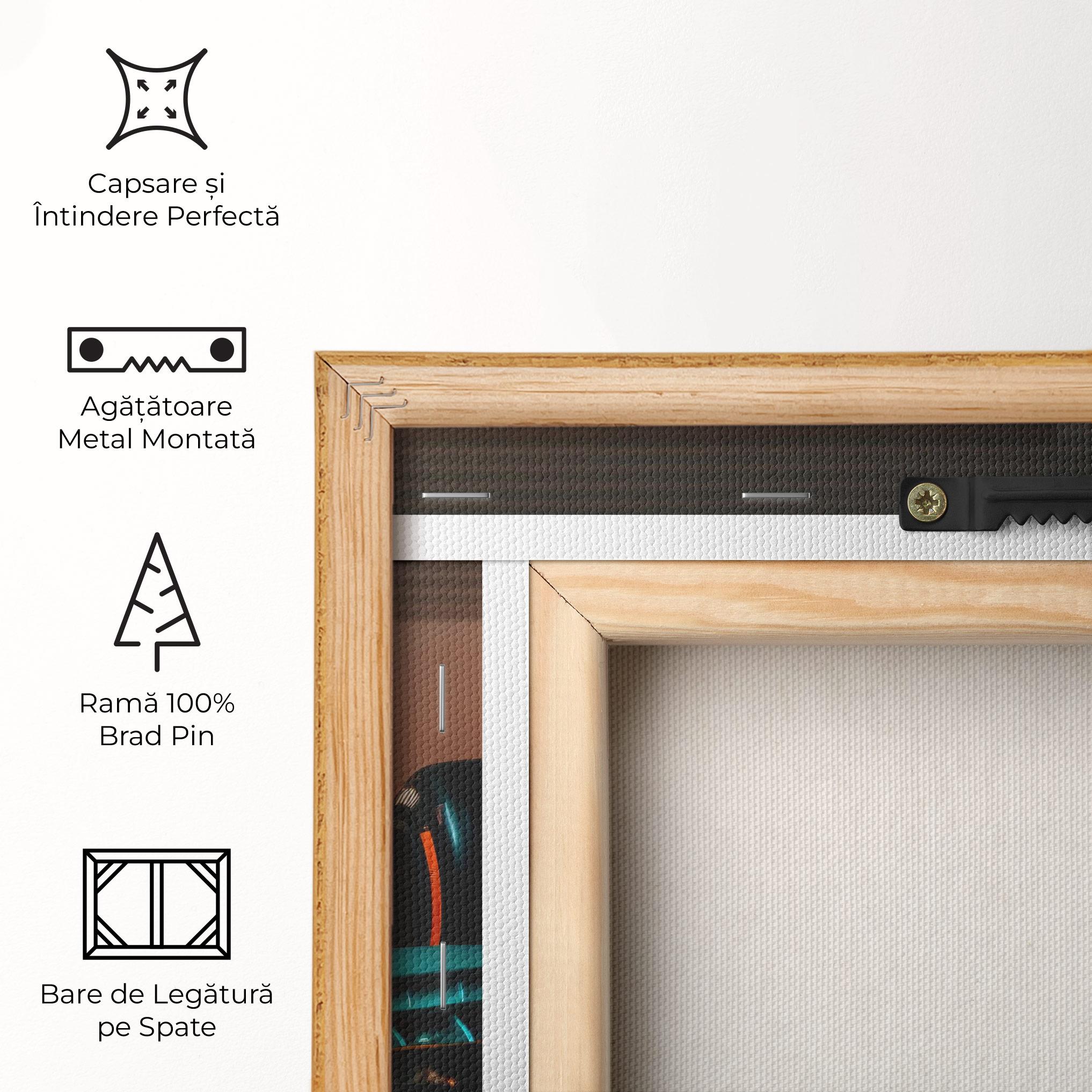 Tablou Canvas Blue White F1 mockup 5