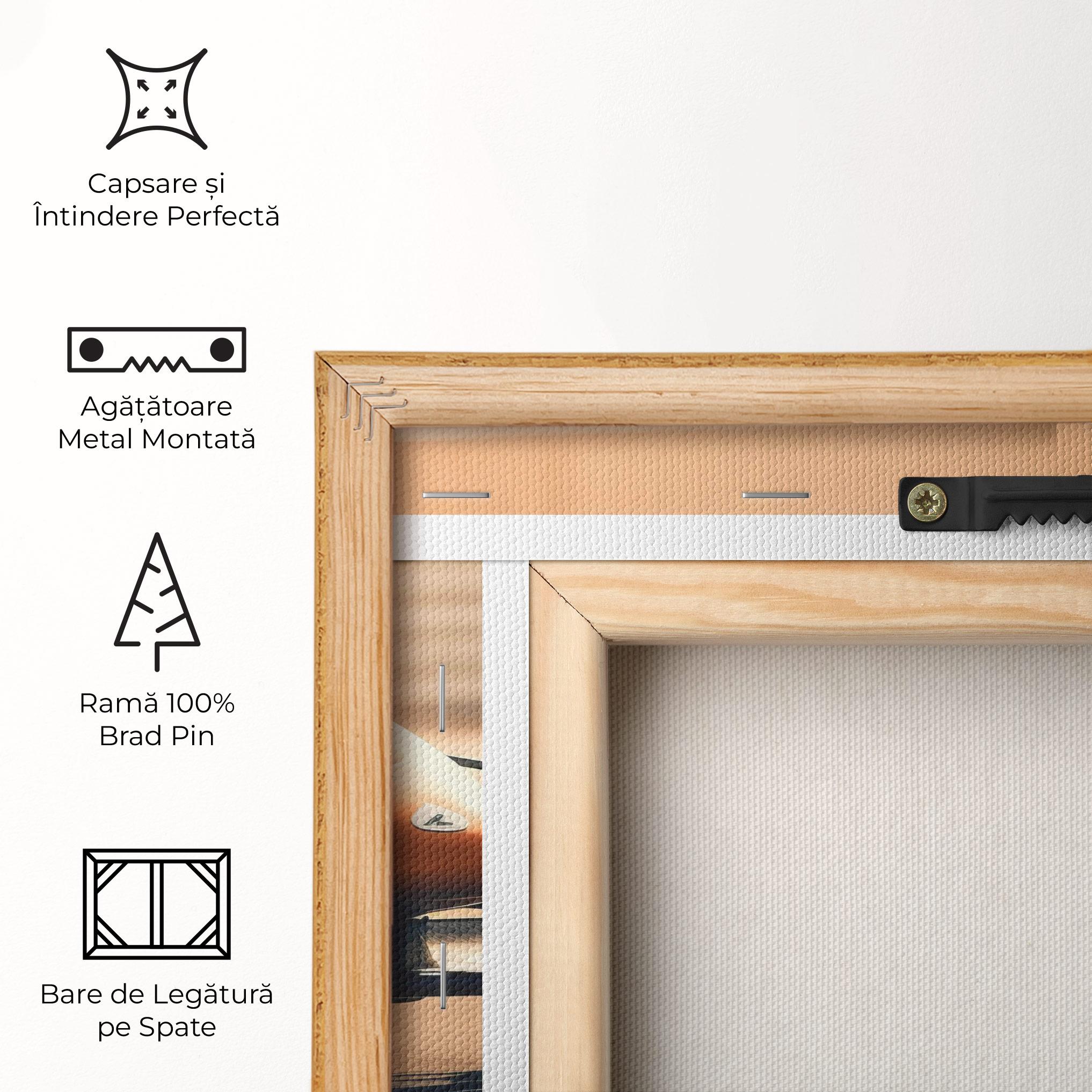 Tablou Canvas Orange Black F1 mockup 5