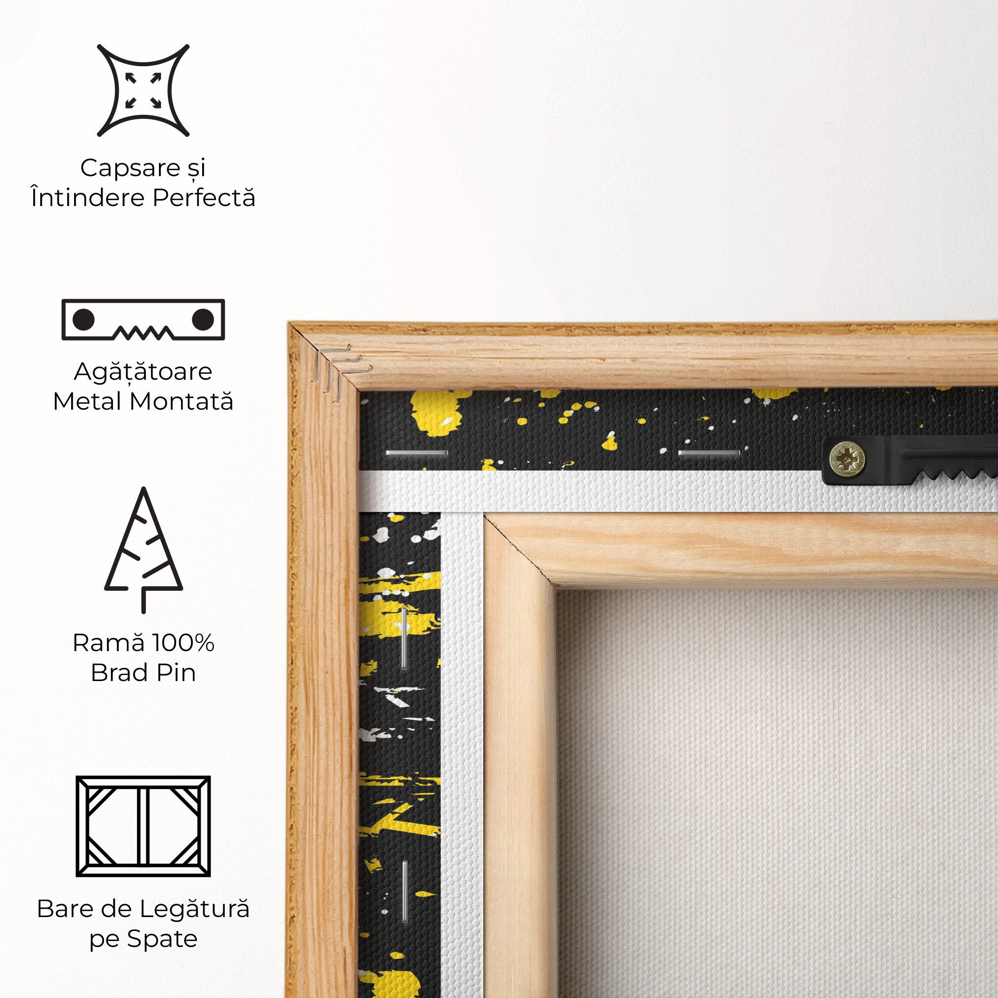 Tablou Canvas Yellow Traces mockup 5