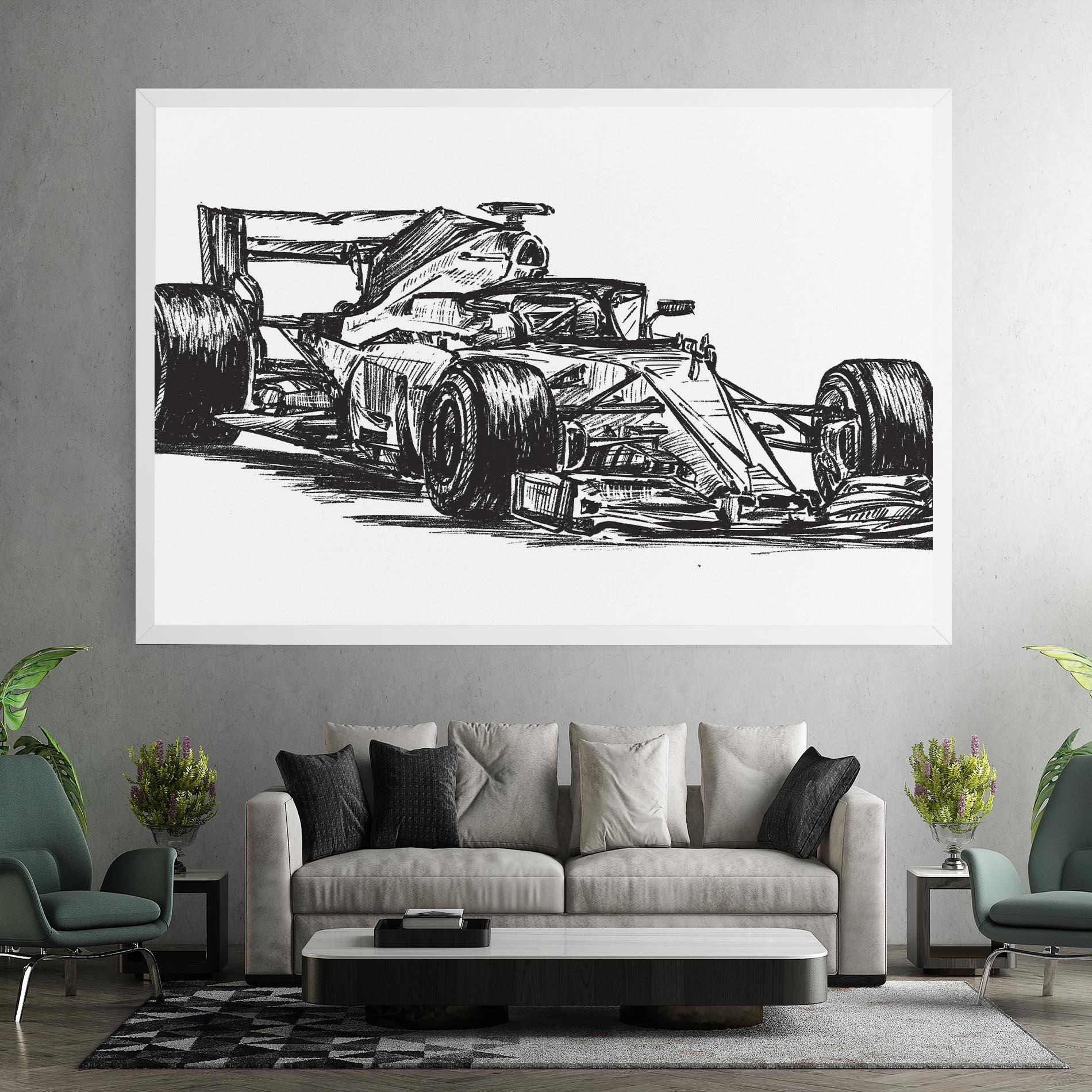 Tablou Canvas Black Line F1 mockup 7