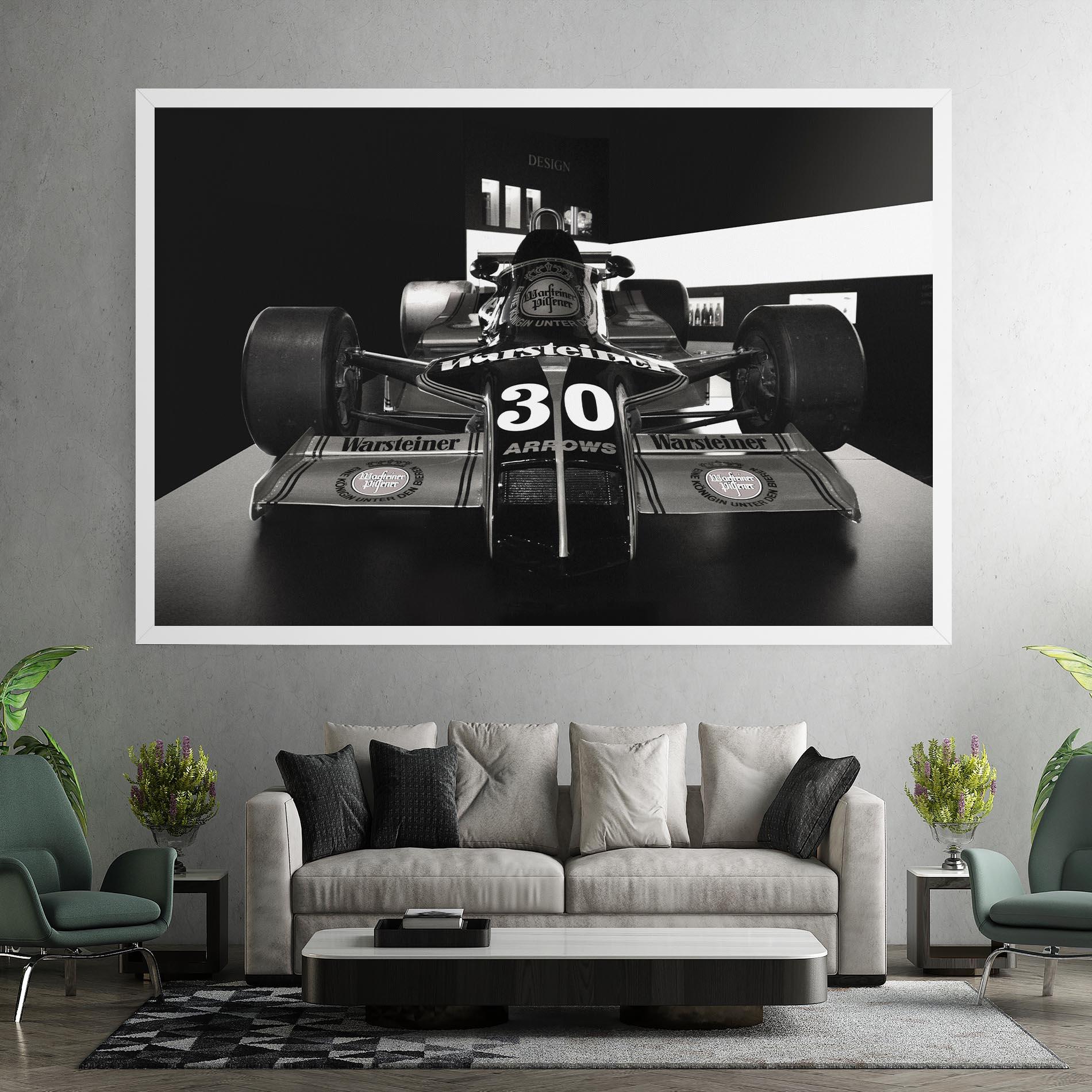 Tablou Canvas Formula 1 Car Grey mockup 7