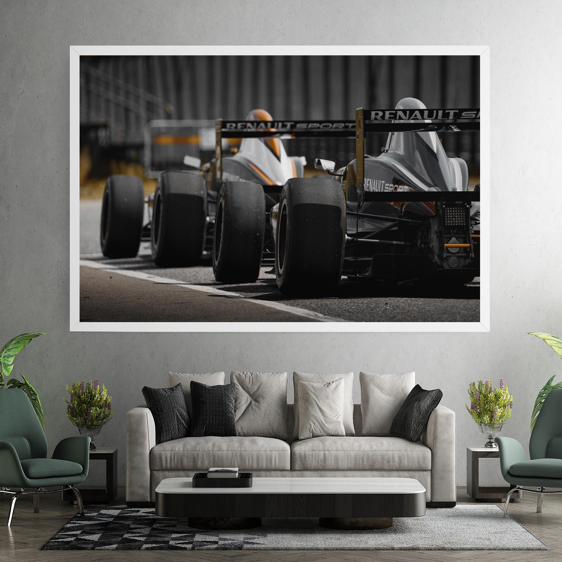 Tablou Canvas Grey F1 Cars mockup 7