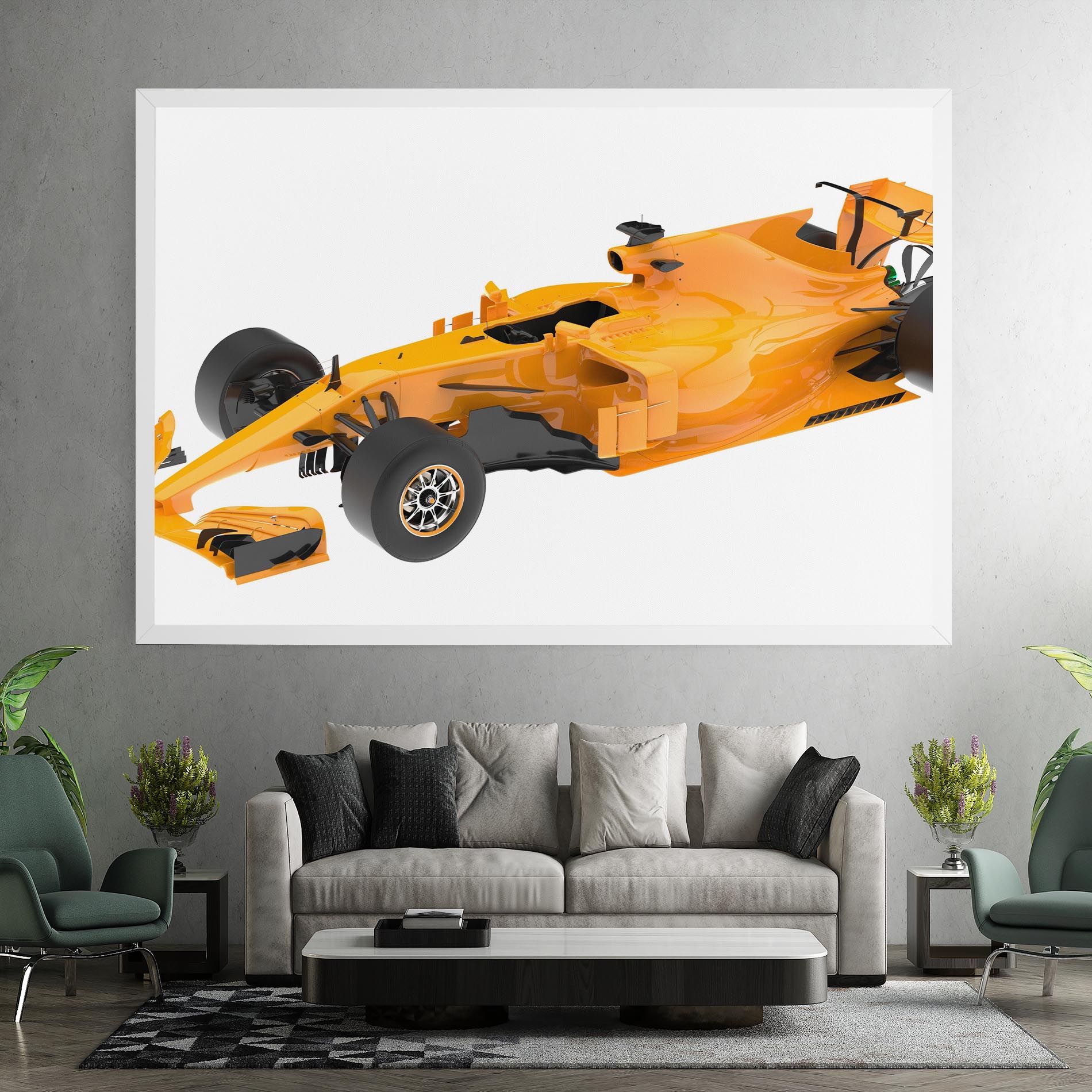 Yellow F1 Toy mockup 7