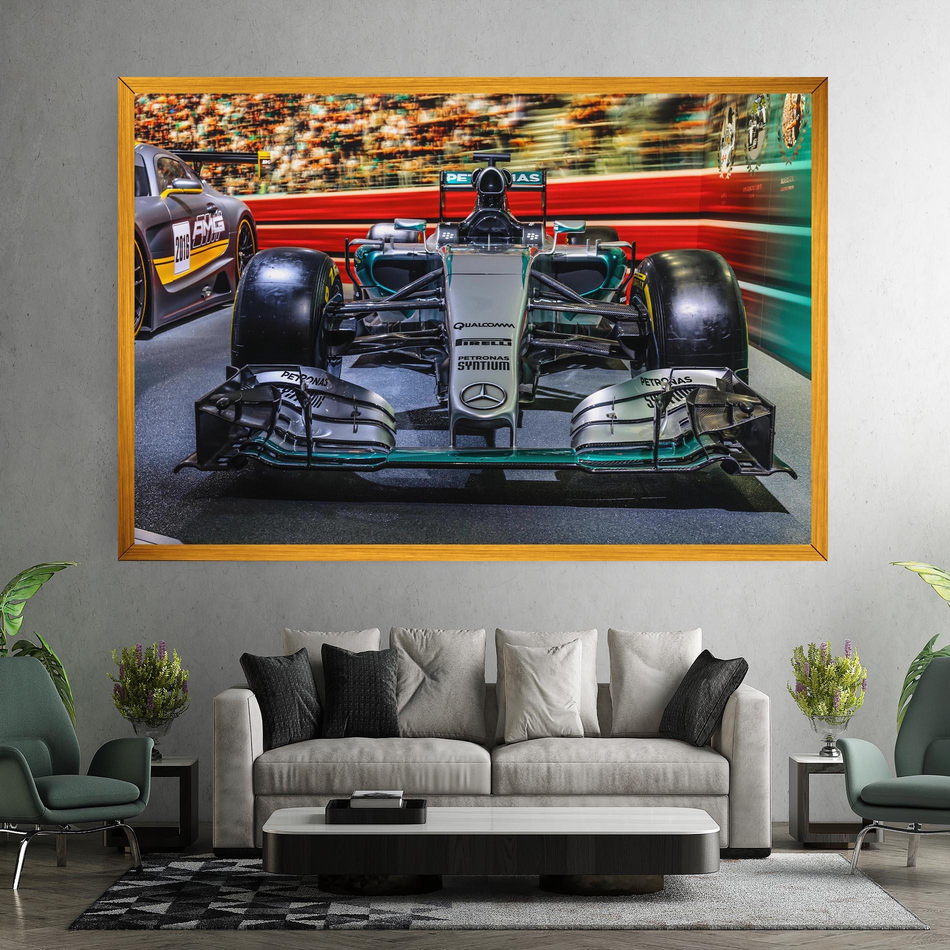 Tablou Canvas Black Green F1 mockup 7