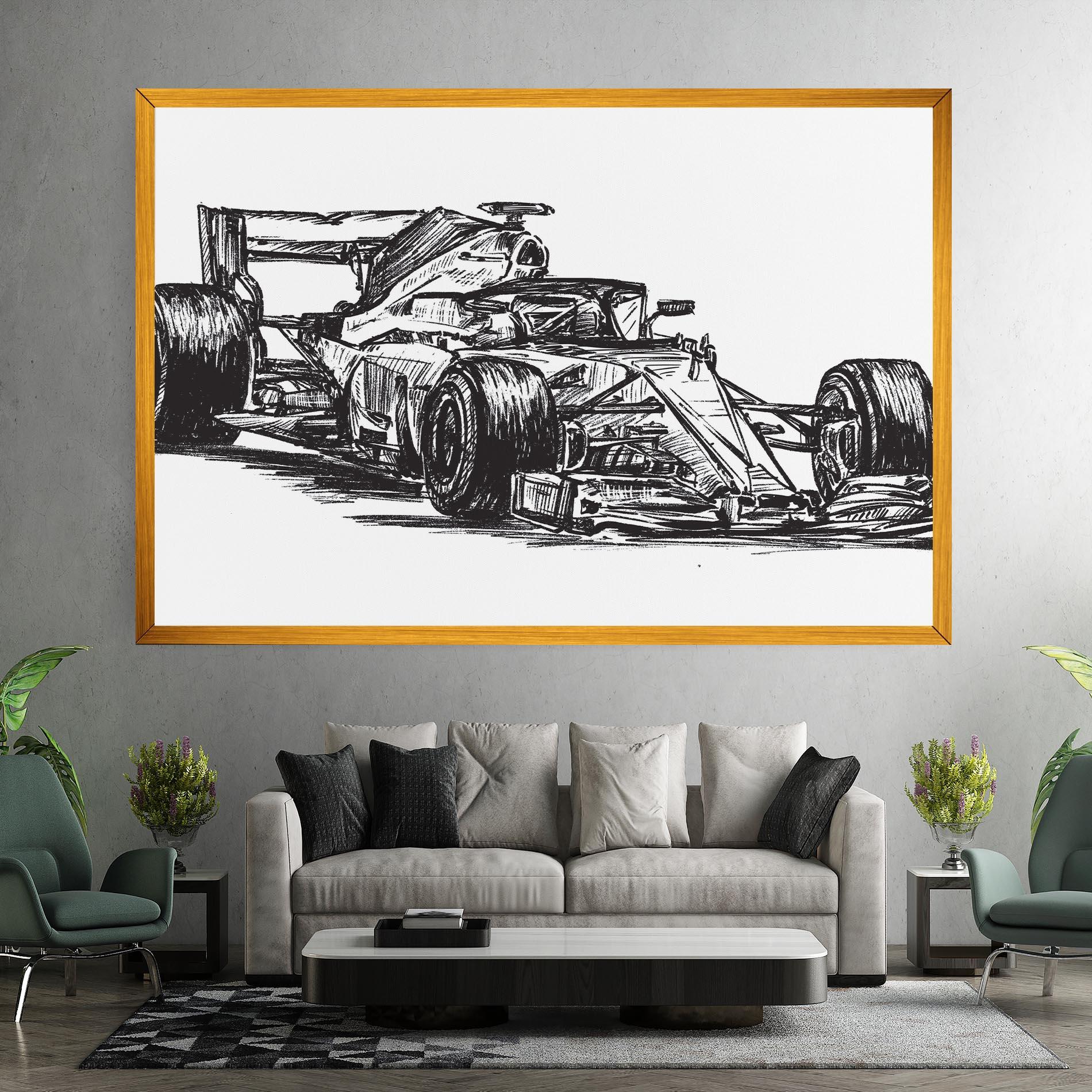 Tablou Canvas Black Line F1 mockup 7