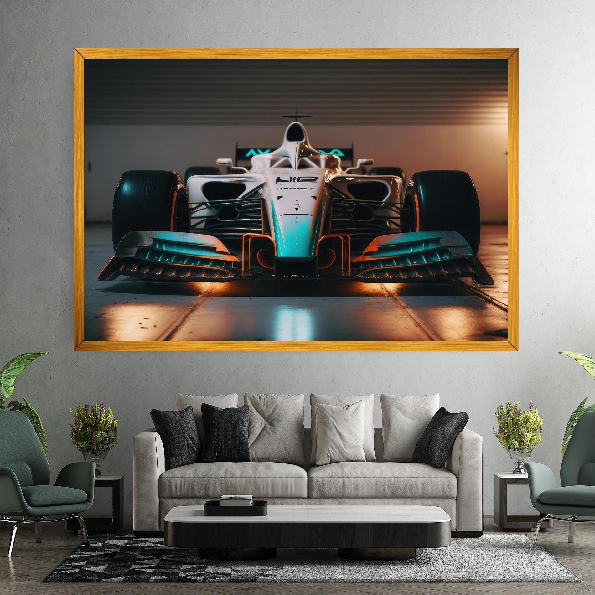 Tablou Canvas Blue White F1 mockup 7