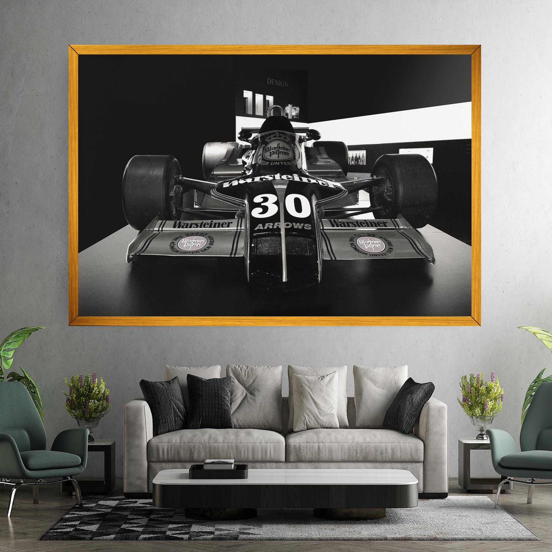 Tablou Canvas Formula 1 Car Grey mockup 7