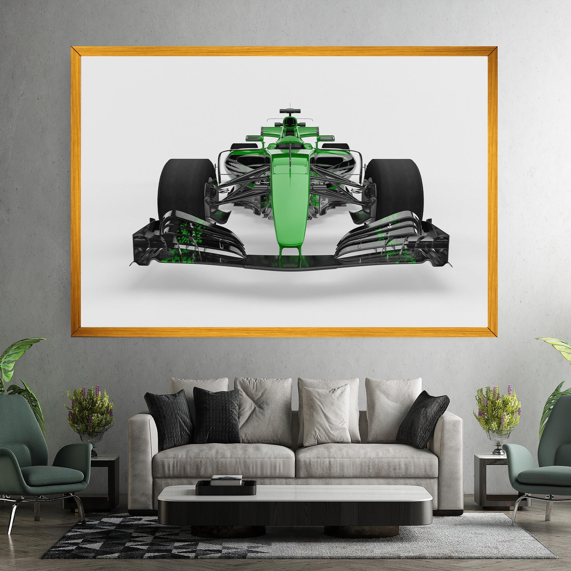 Tablou Canvas Green F1 Car mockup 7