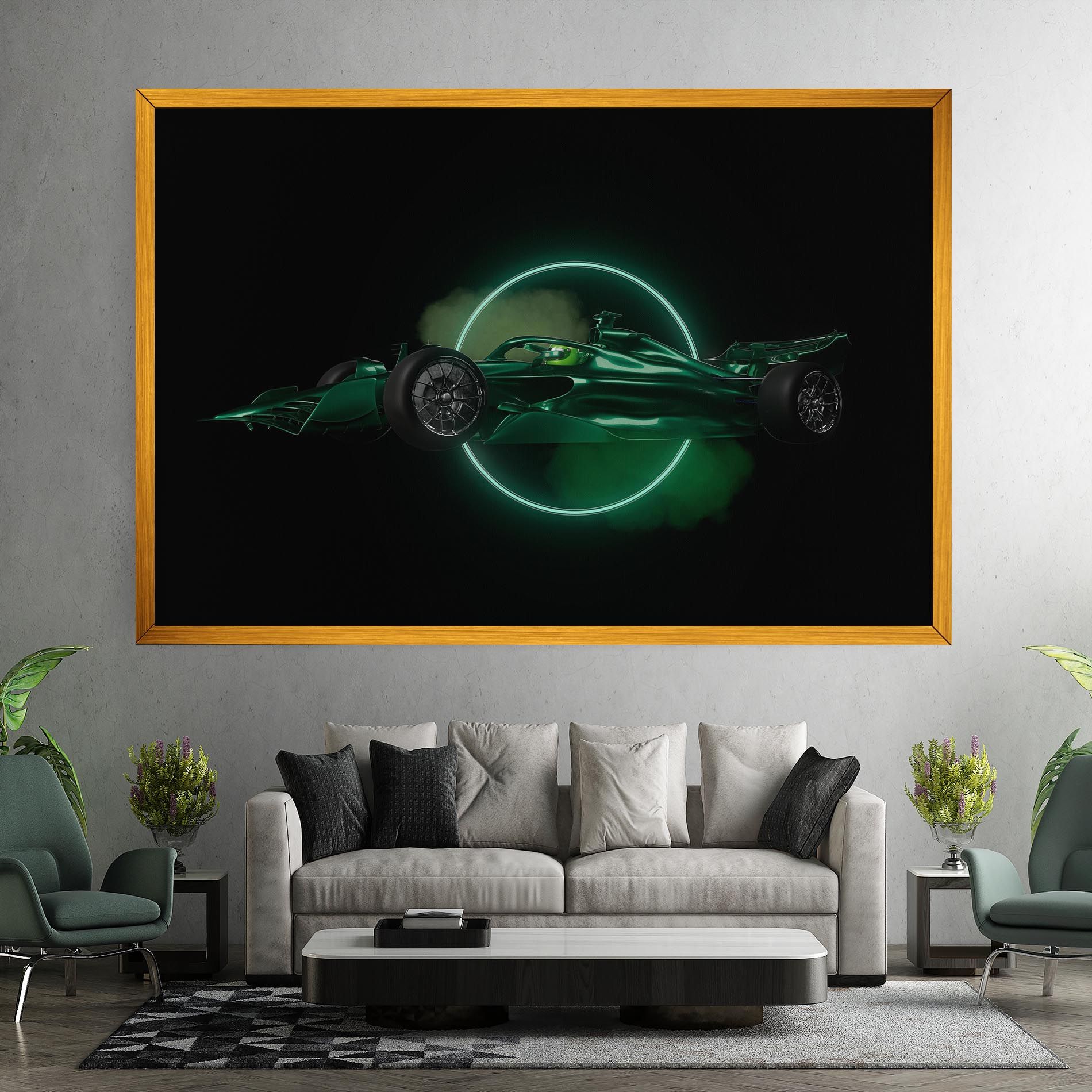 Green Racing Car mockup 7