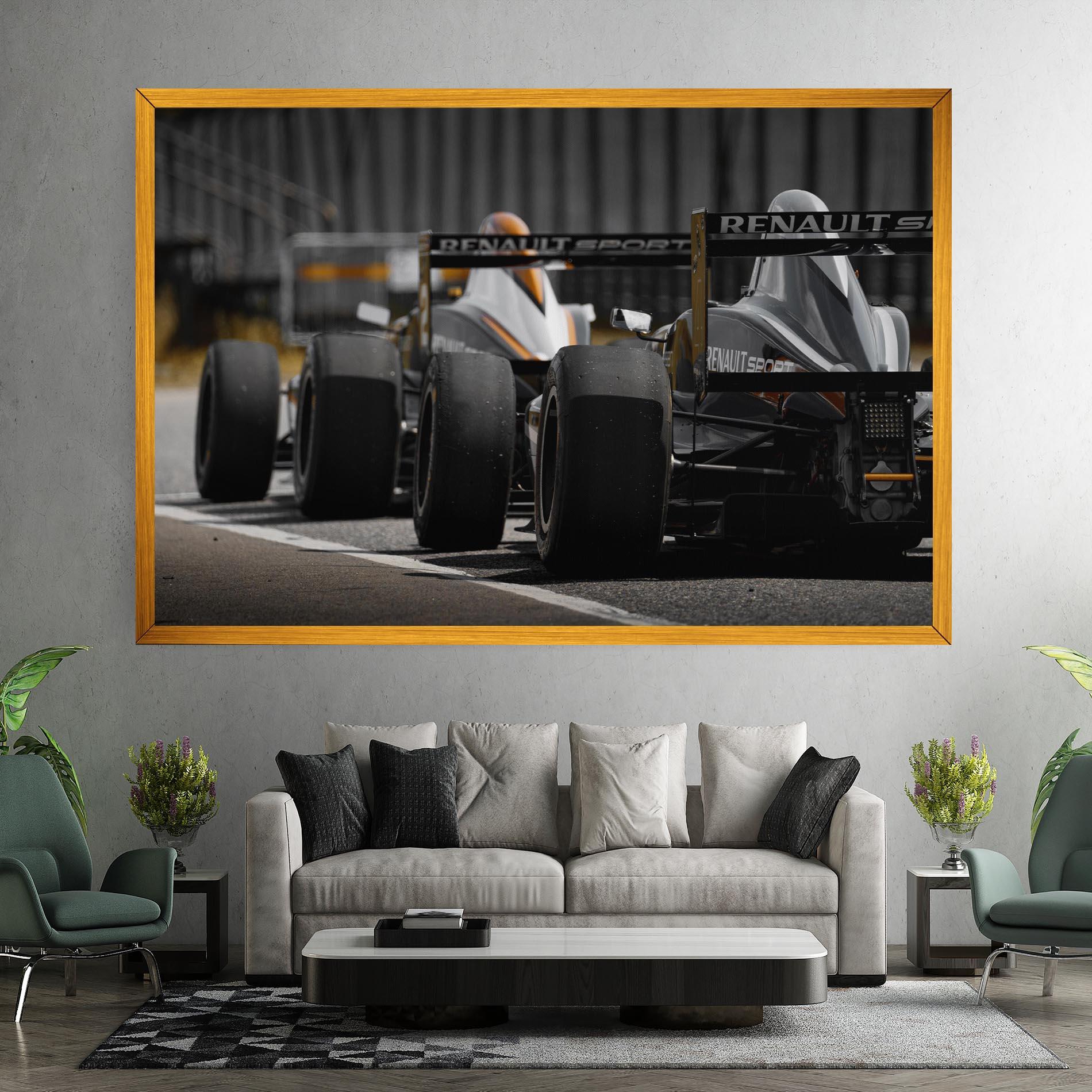 Tablou Canvas Grey F1 Cars mockup 7