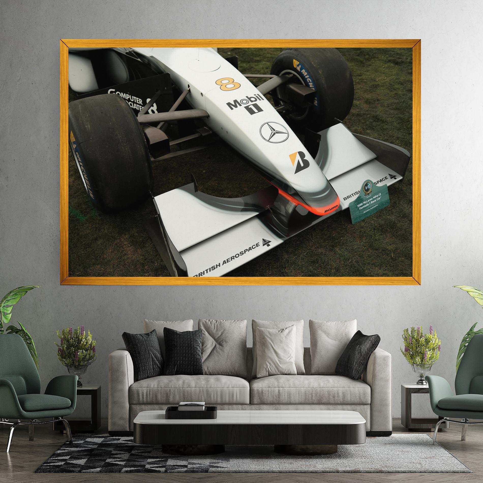 Tablou Canvas White F1 Car mockup 7