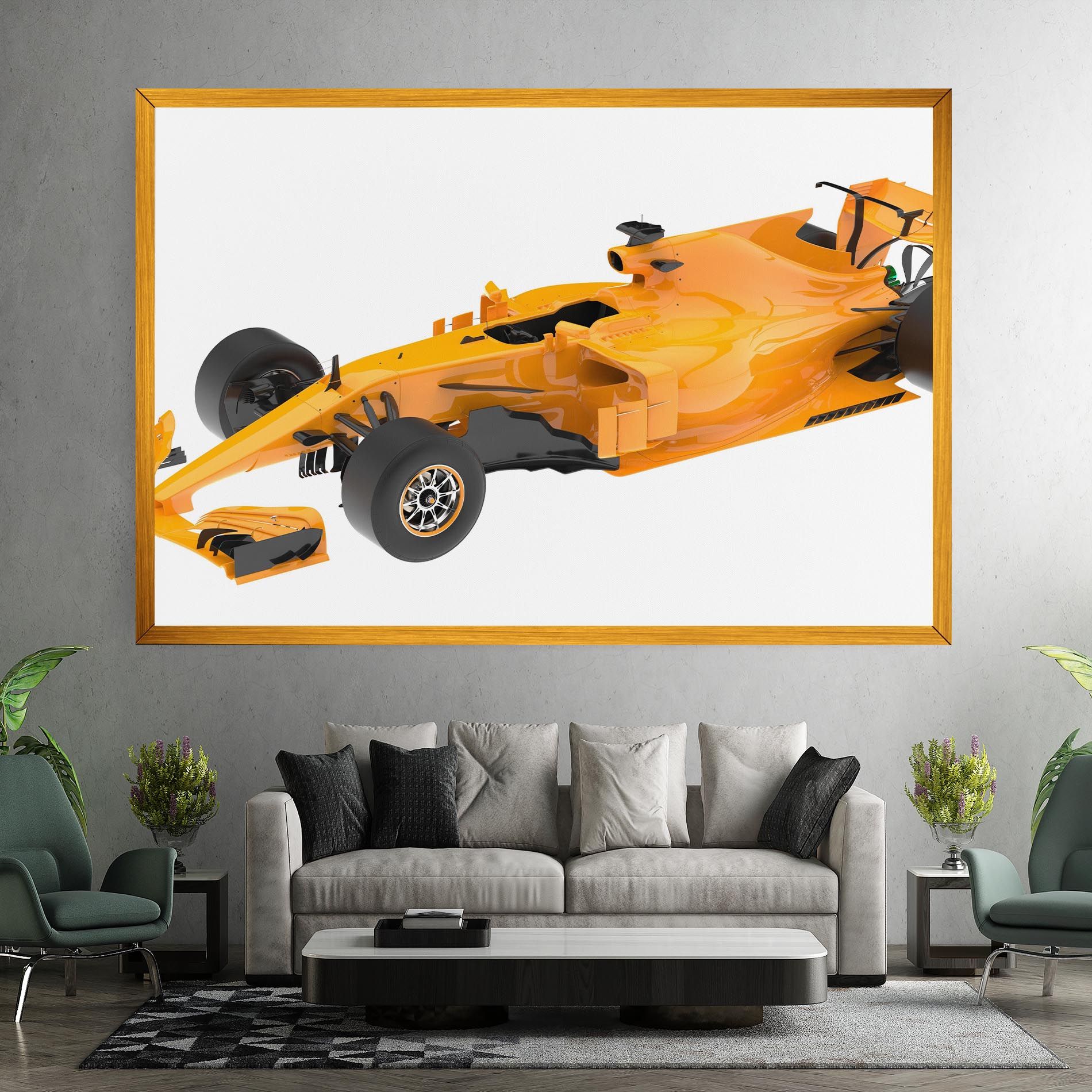Yellow F1 Toy mockup 7