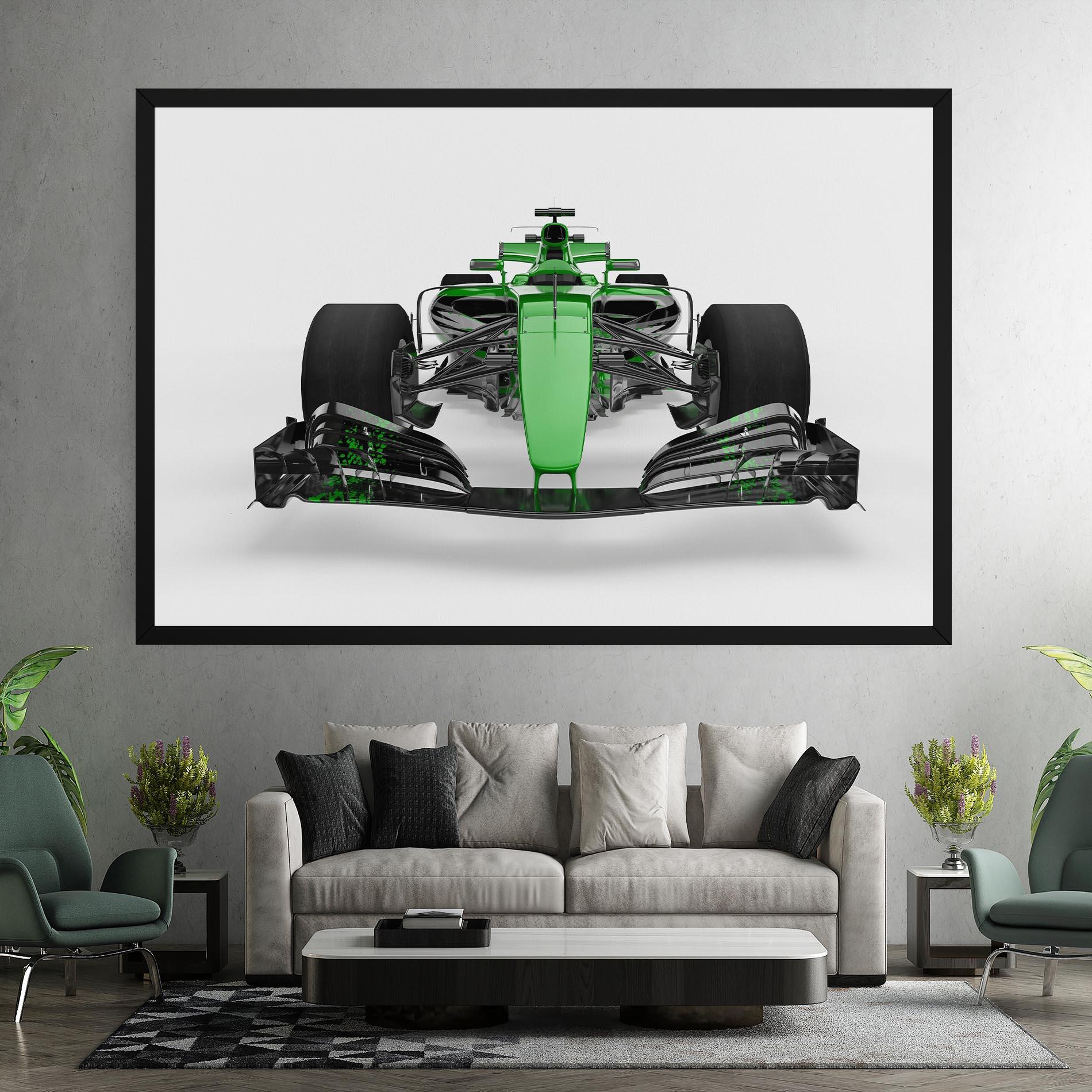 Tablou Canvas Green F1 Car mockup 7
