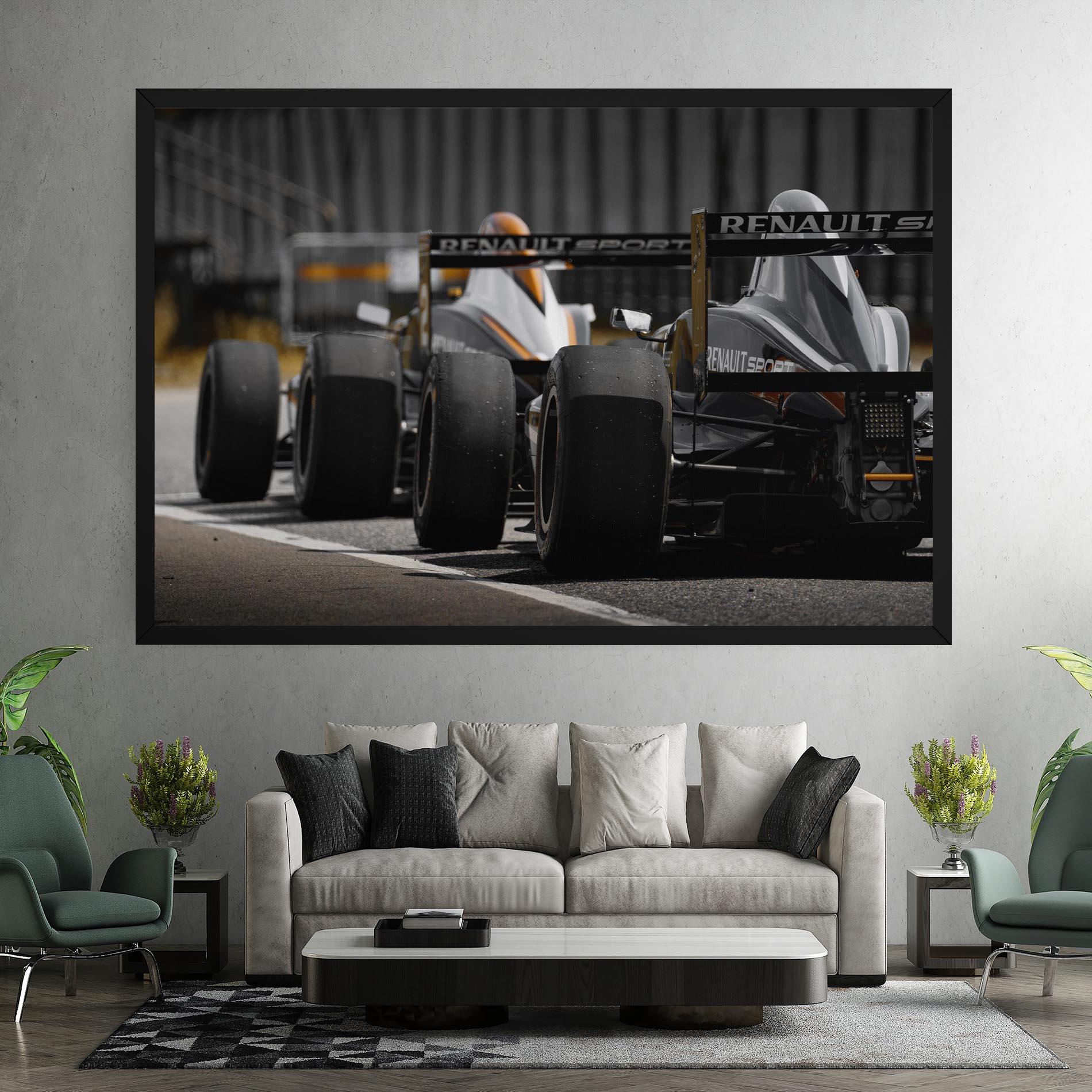 Tablou Canvas Grey F1 Cars mockup 7