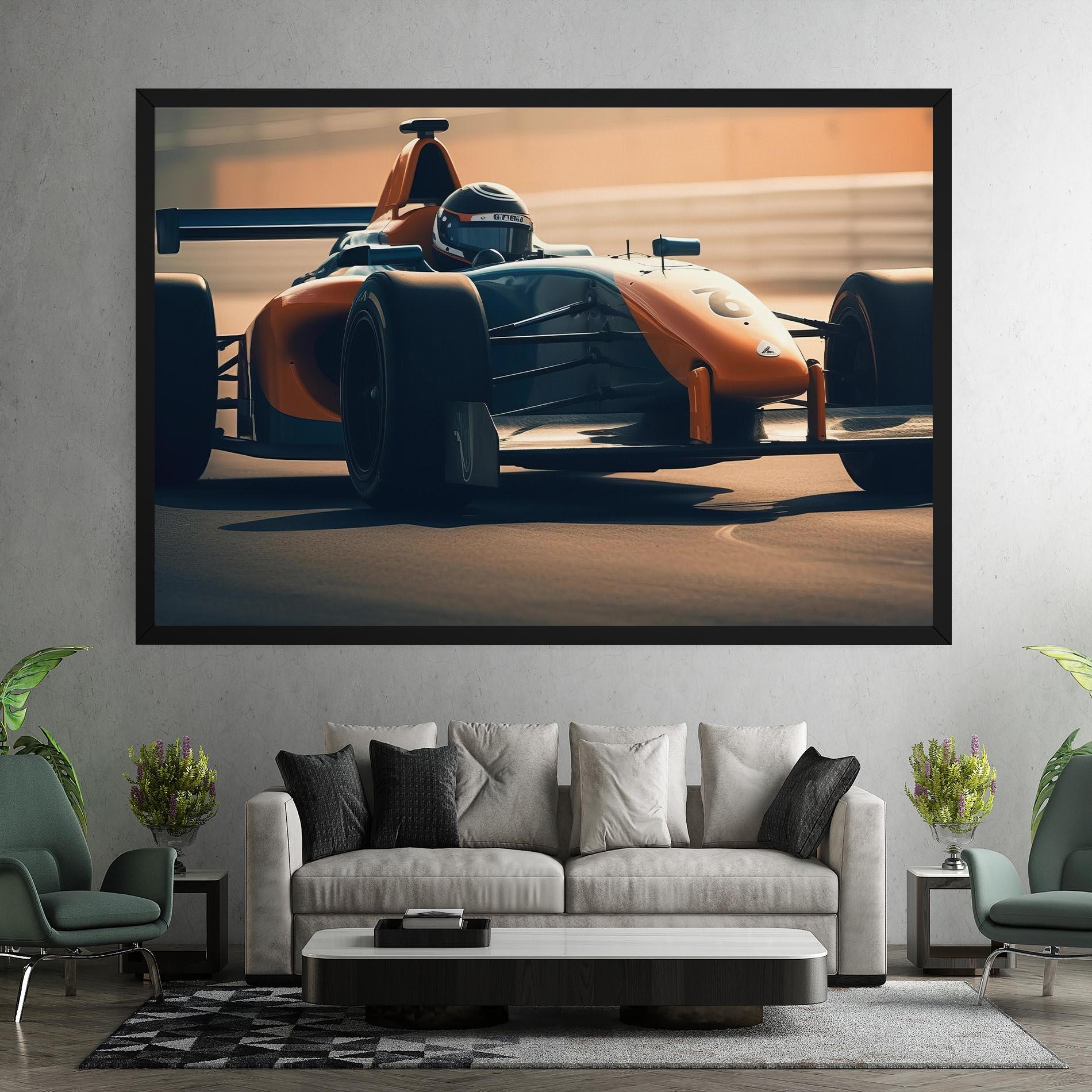 Tablou Canvas Orange Black F1 mockup 7