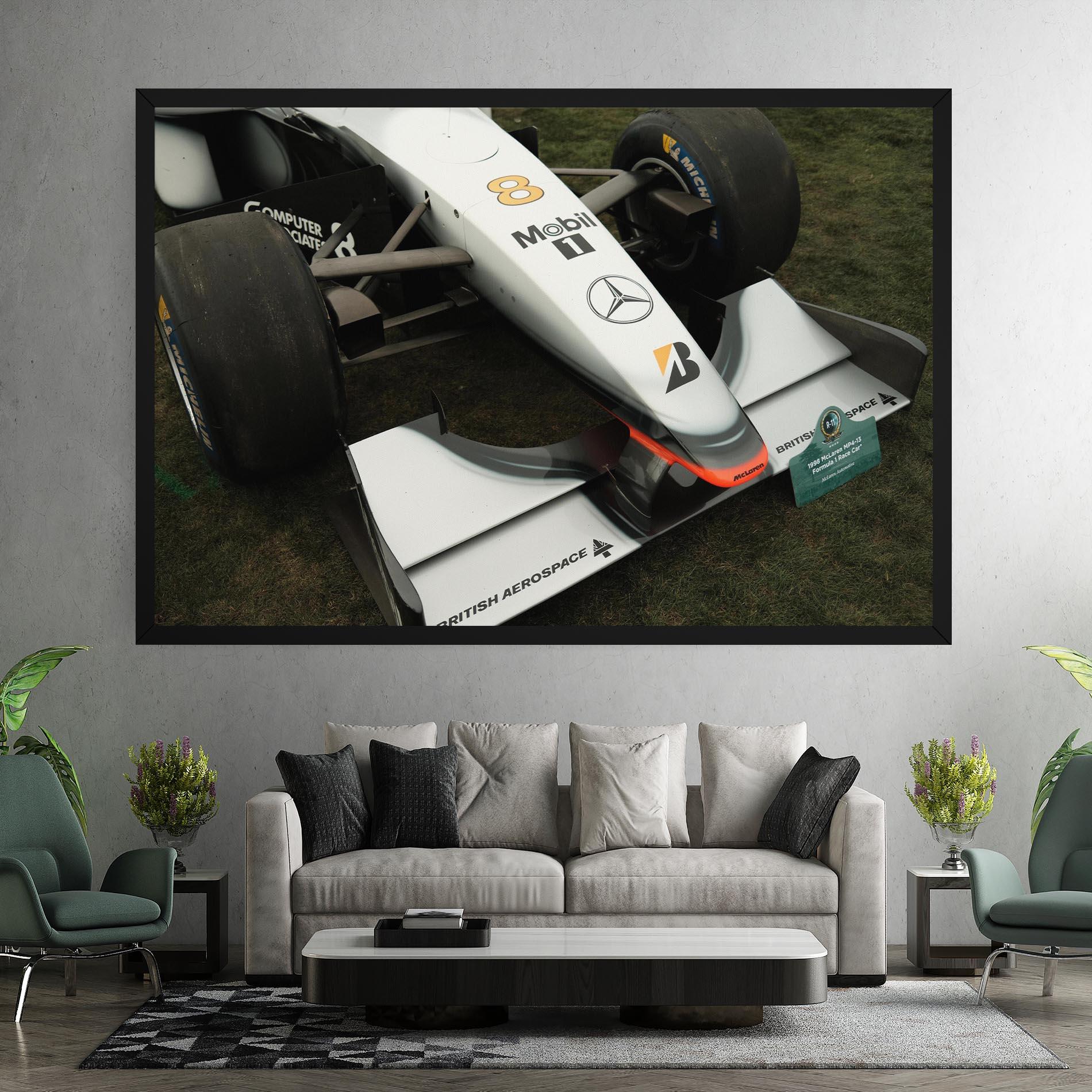 Tablou Canvas White F1 Car mockup 7