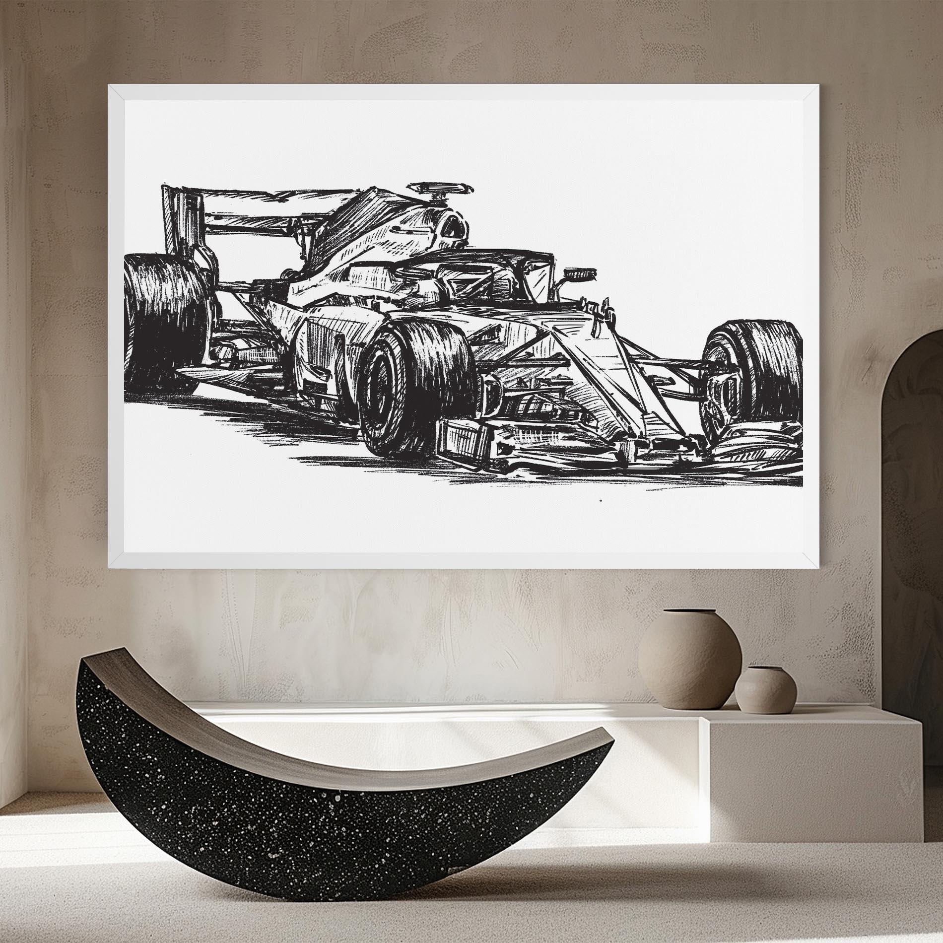 Tablou Canvas Black Line F1 mockup 8