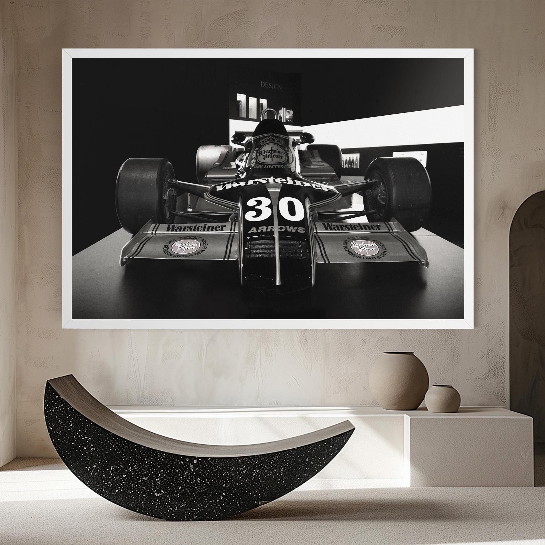 Formula 1 Car Grey mockup 8