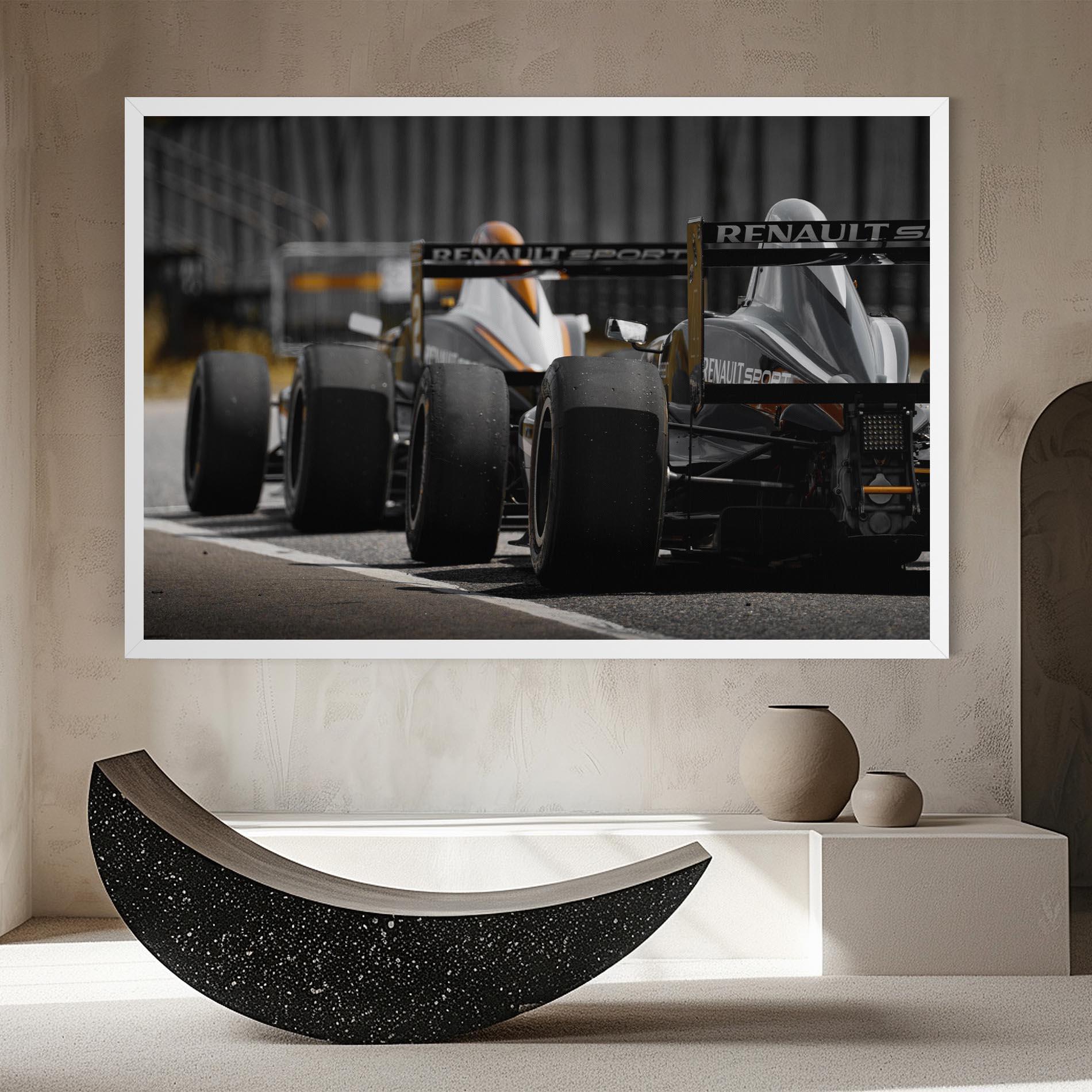 Tablou Canvas Grey F1 Cars mockup 8