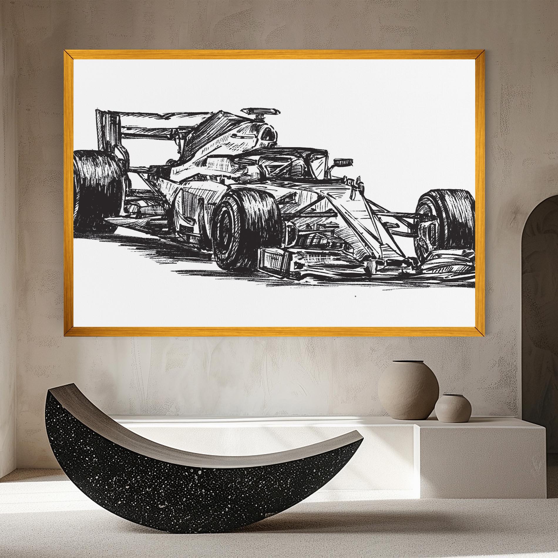 Tablou Canvas Black Line F1 mockup 8