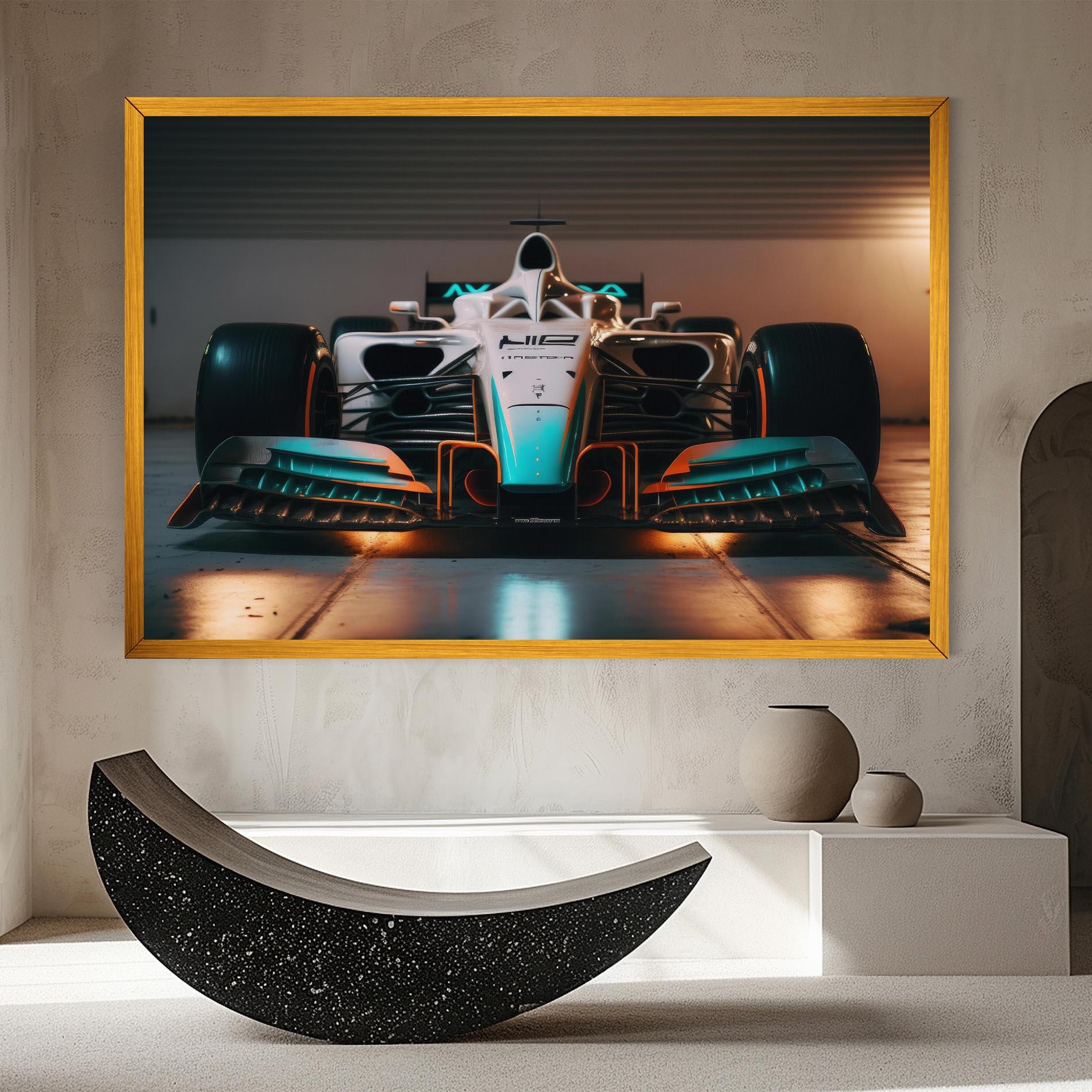 Tablou Canvas Blue White F1 mockup 8