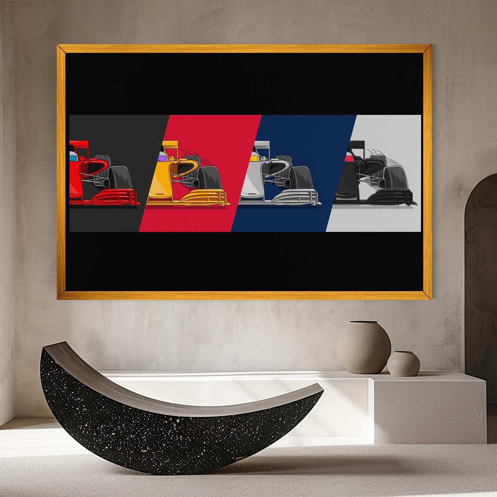 Tablou Canvas F1 Cars mockup 8