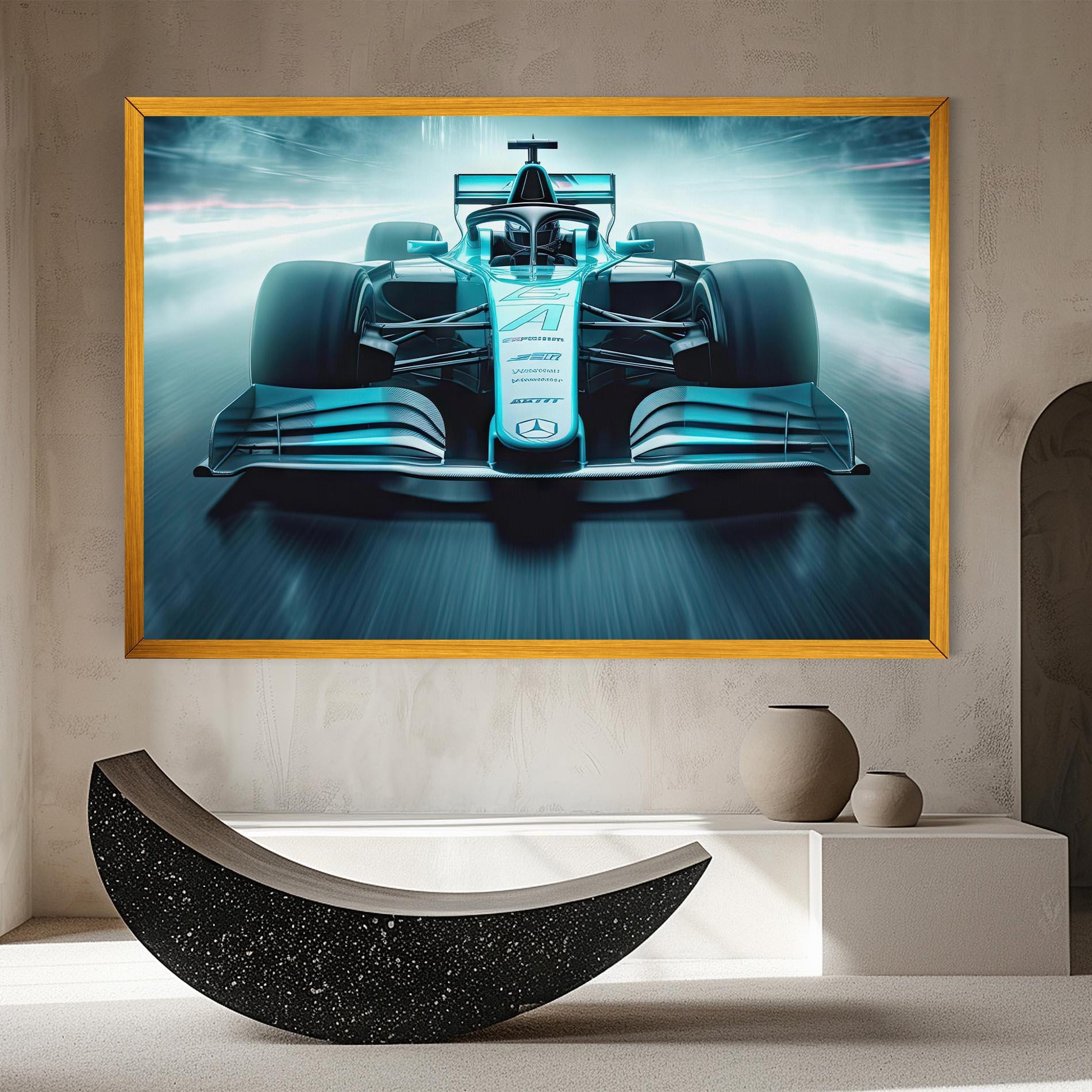 Tablou Canvas F1 Smoke Cars mockup 8