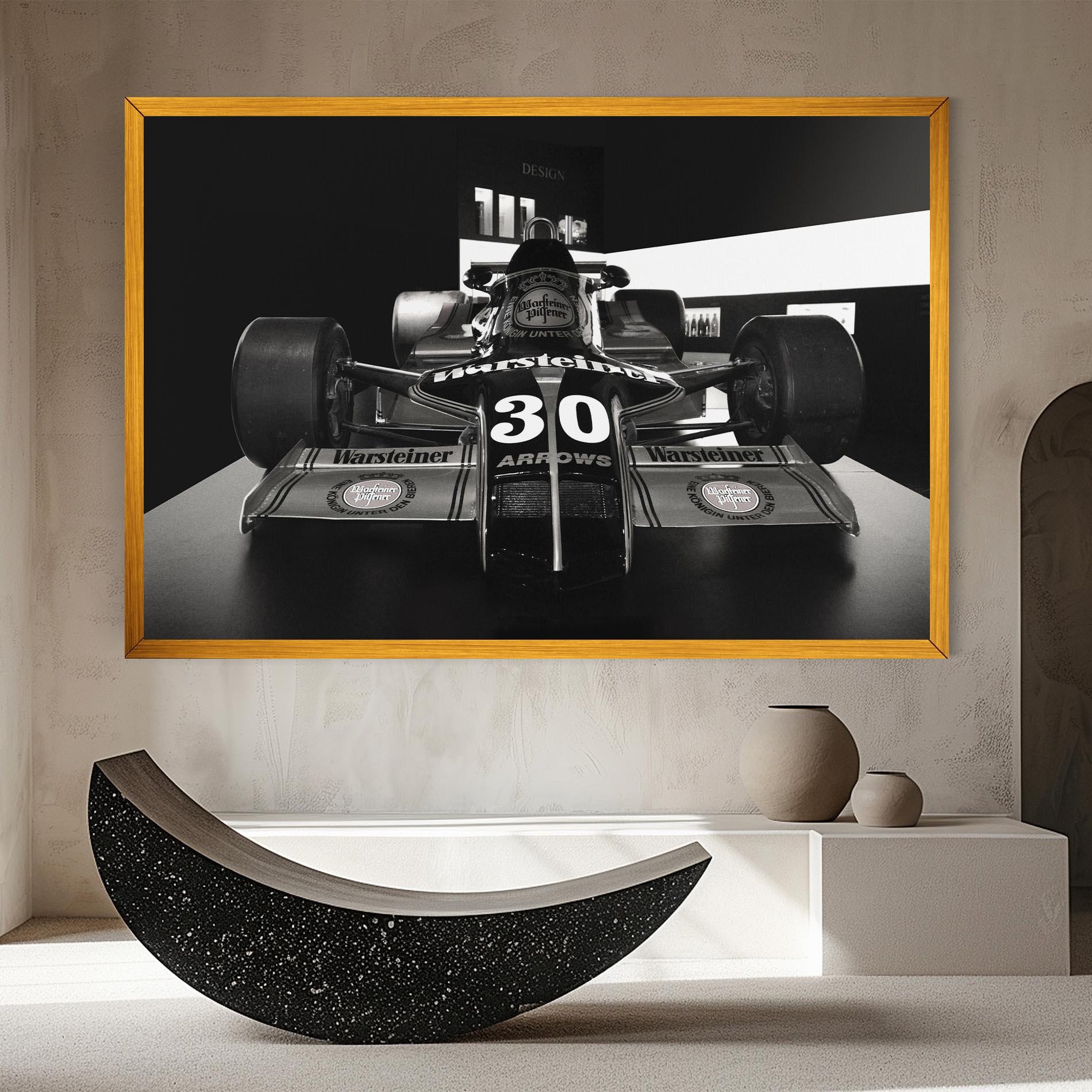 Tablou Canvas Formula 1 Car Grey mockup 8