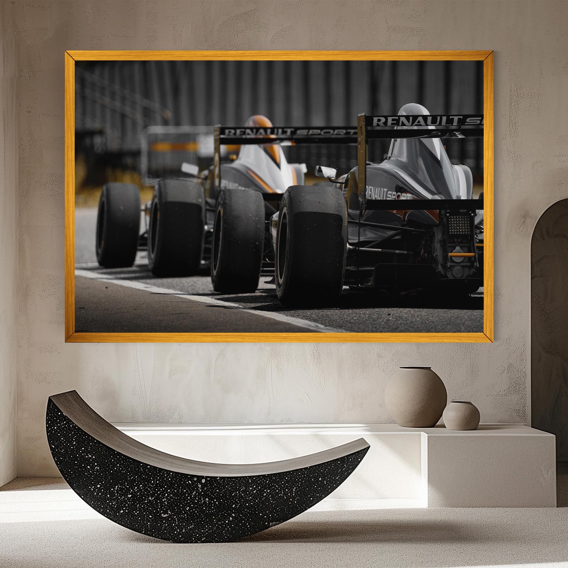 Grey F1 Cars mockup 8