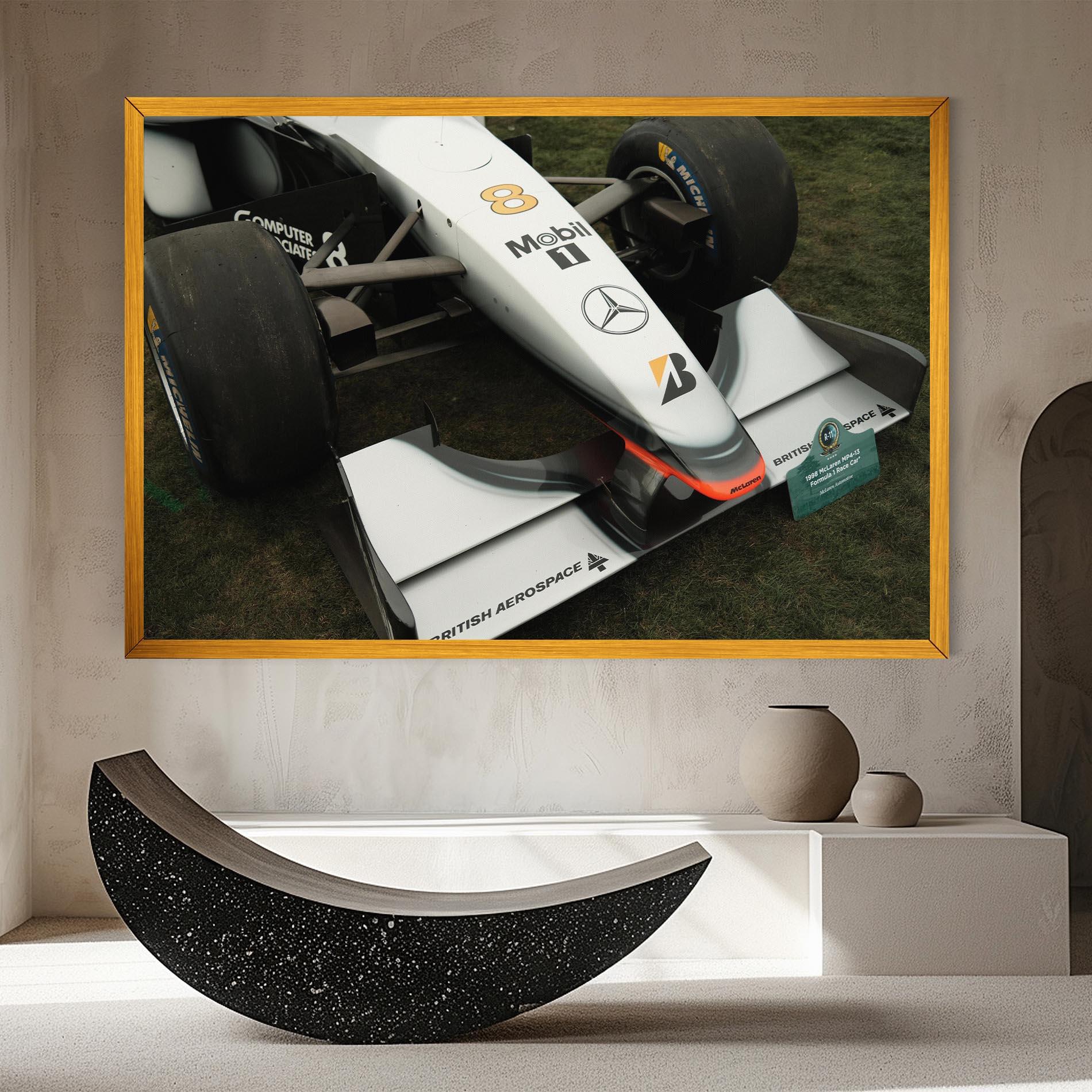 Tablou Canvas White F1 Car mockup 8