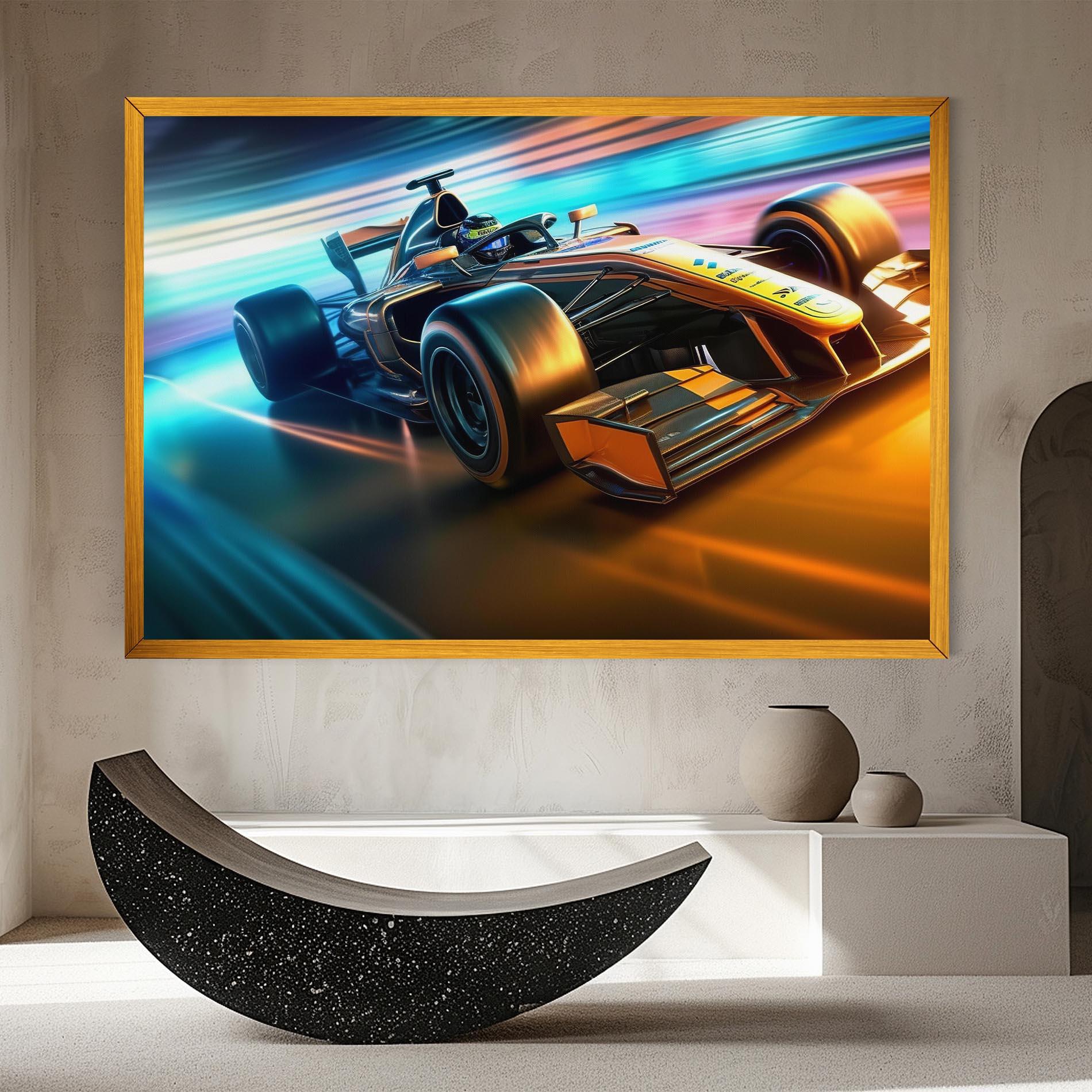 Tablou Canvas Yellow Blue F1 mockup 8