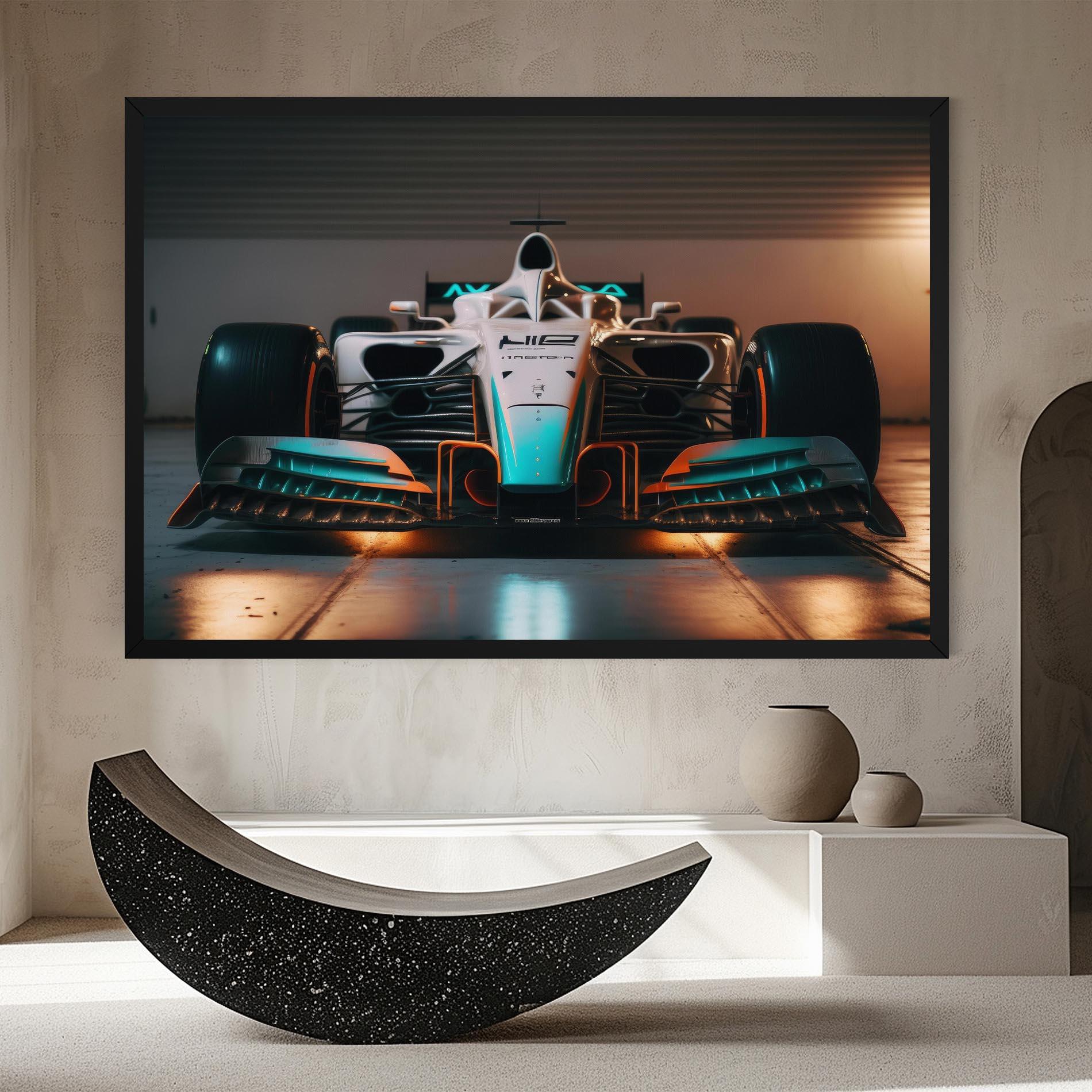 Tablou Canvas Blue White F1 mockup 8