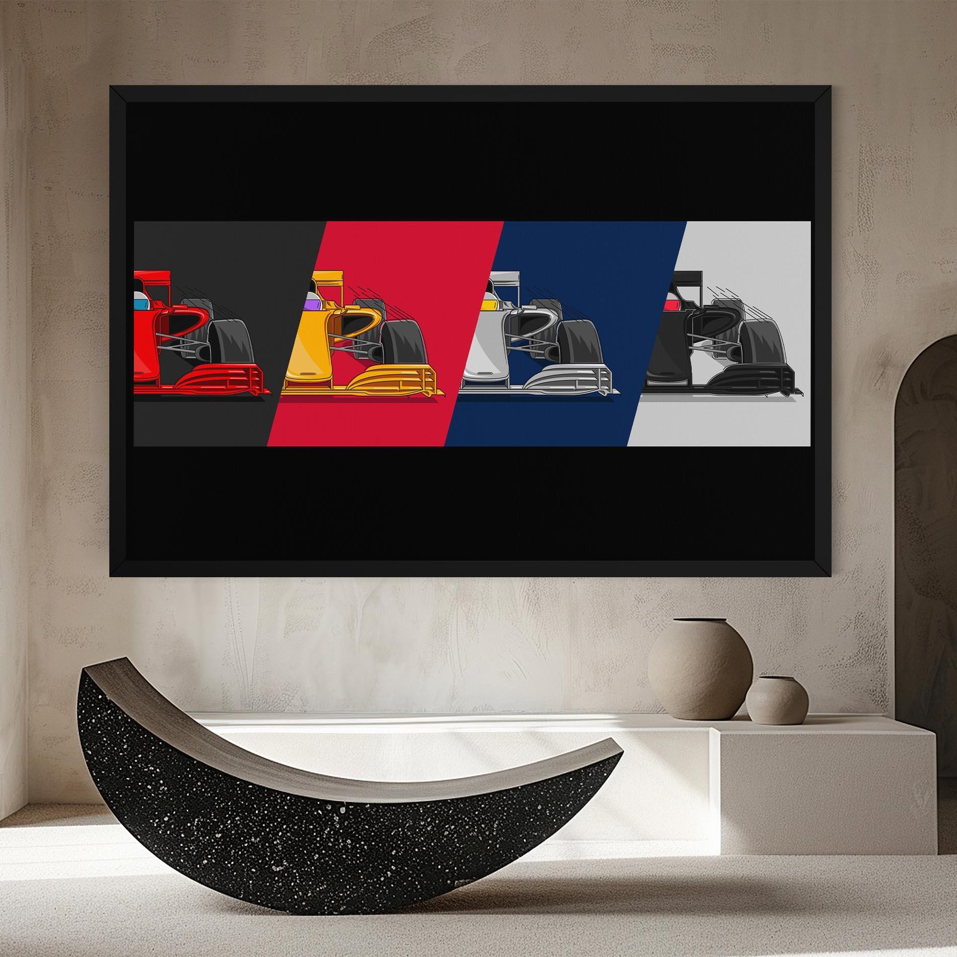 Tablou Canvas F1 Cars mockup 8