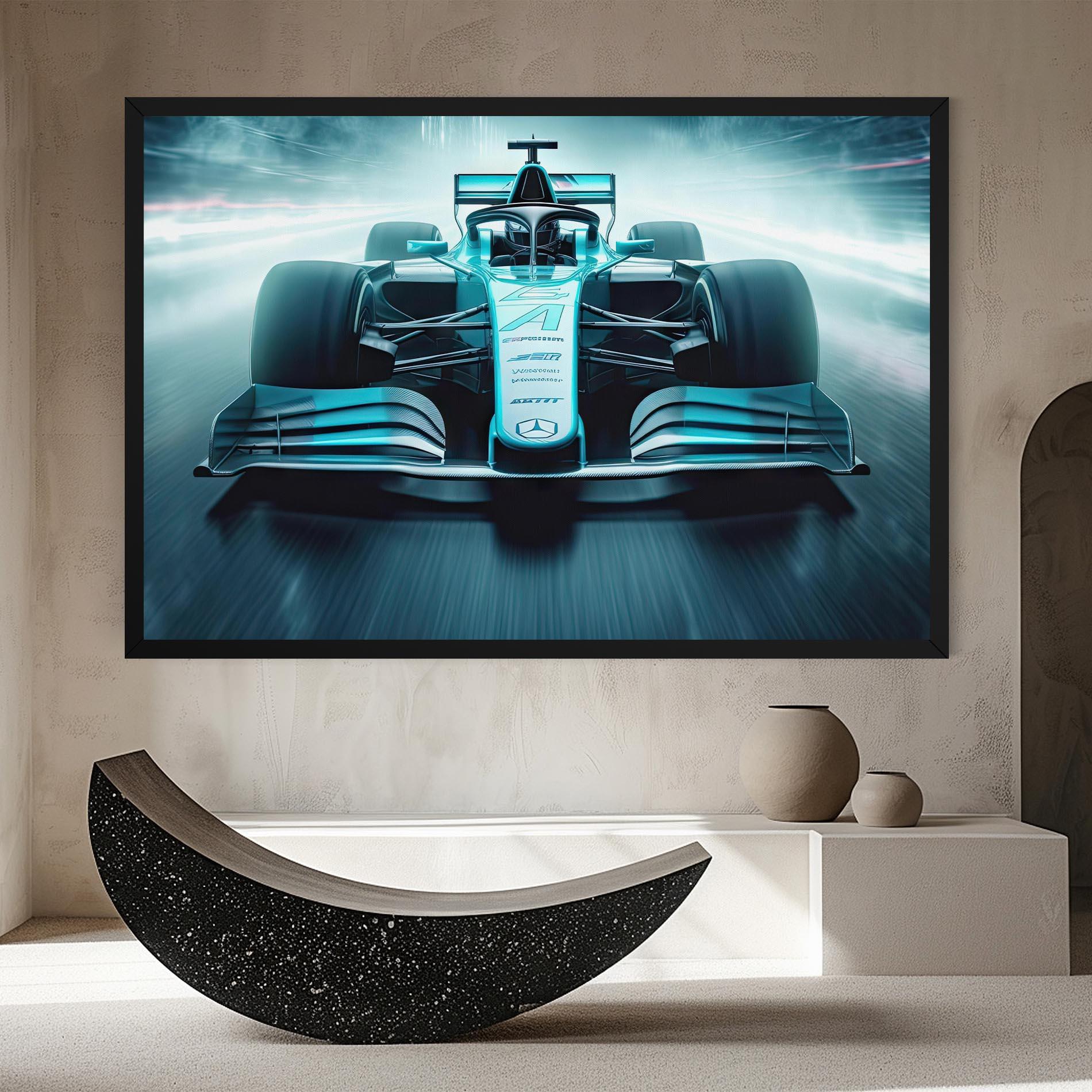 Tablou Canvas F1 Smoke Cars mockup 8