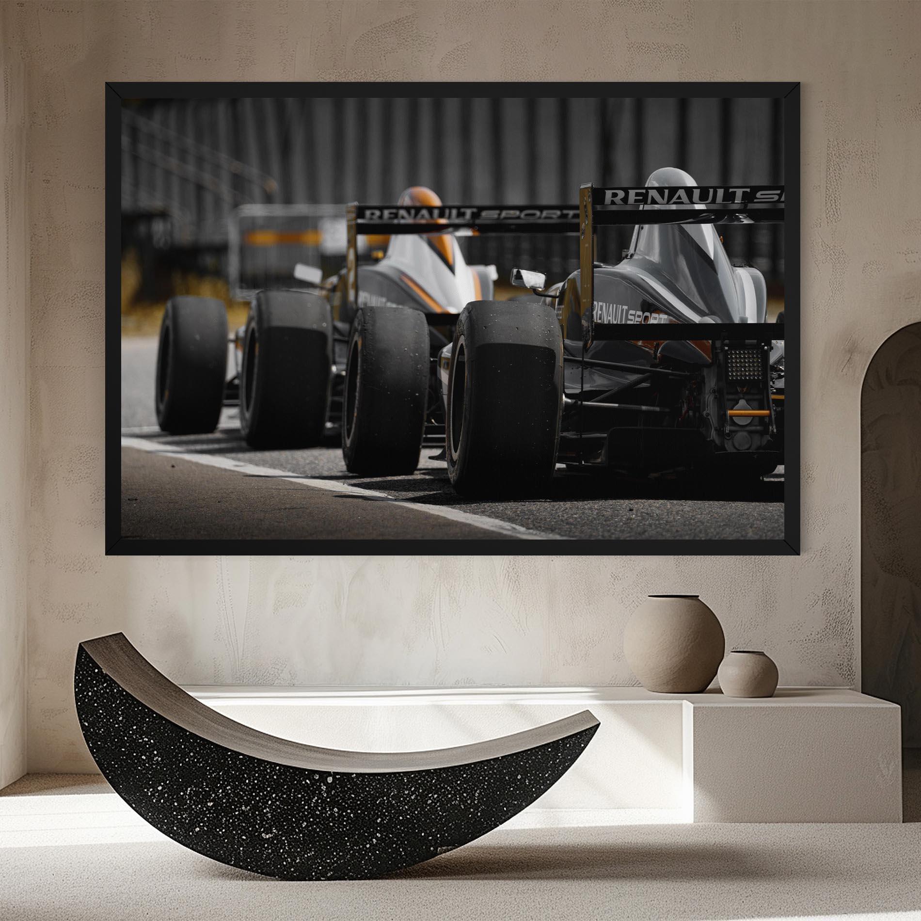 Tablou Canvas Grey F1 Cars mockup 8