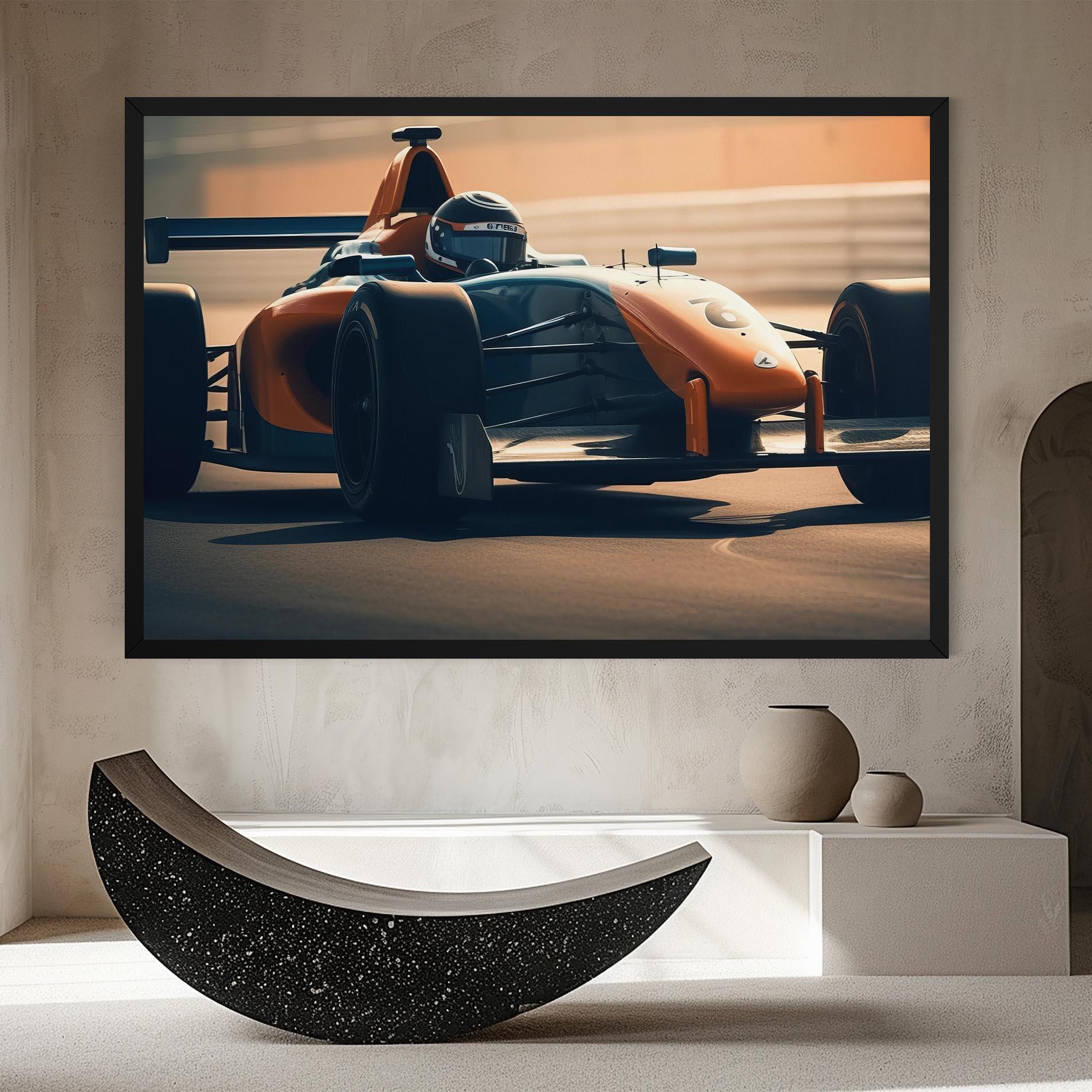 Tablou Canvas Orange Black F1 mockup 8