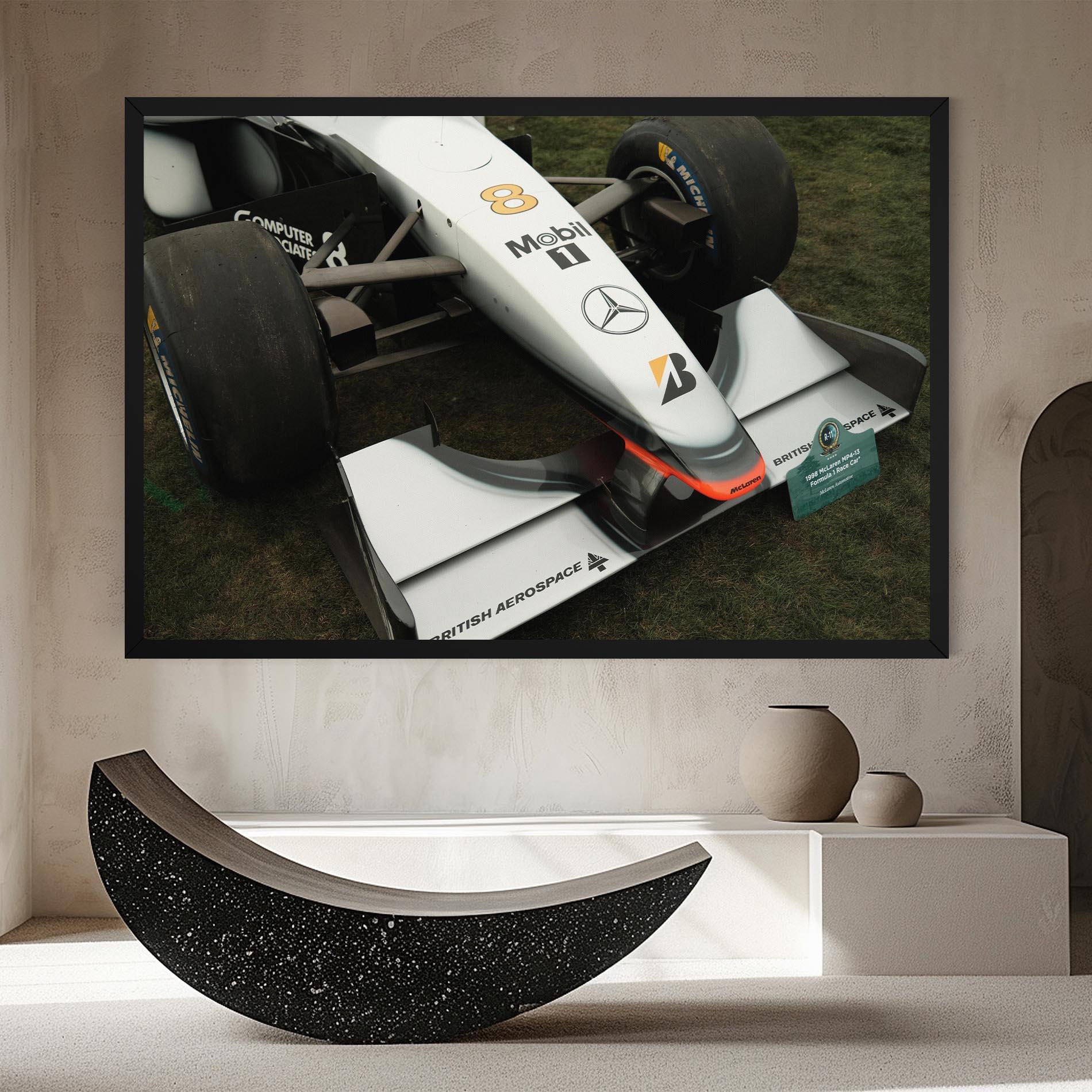 Tablou Canvas White F1 Car mockup 8