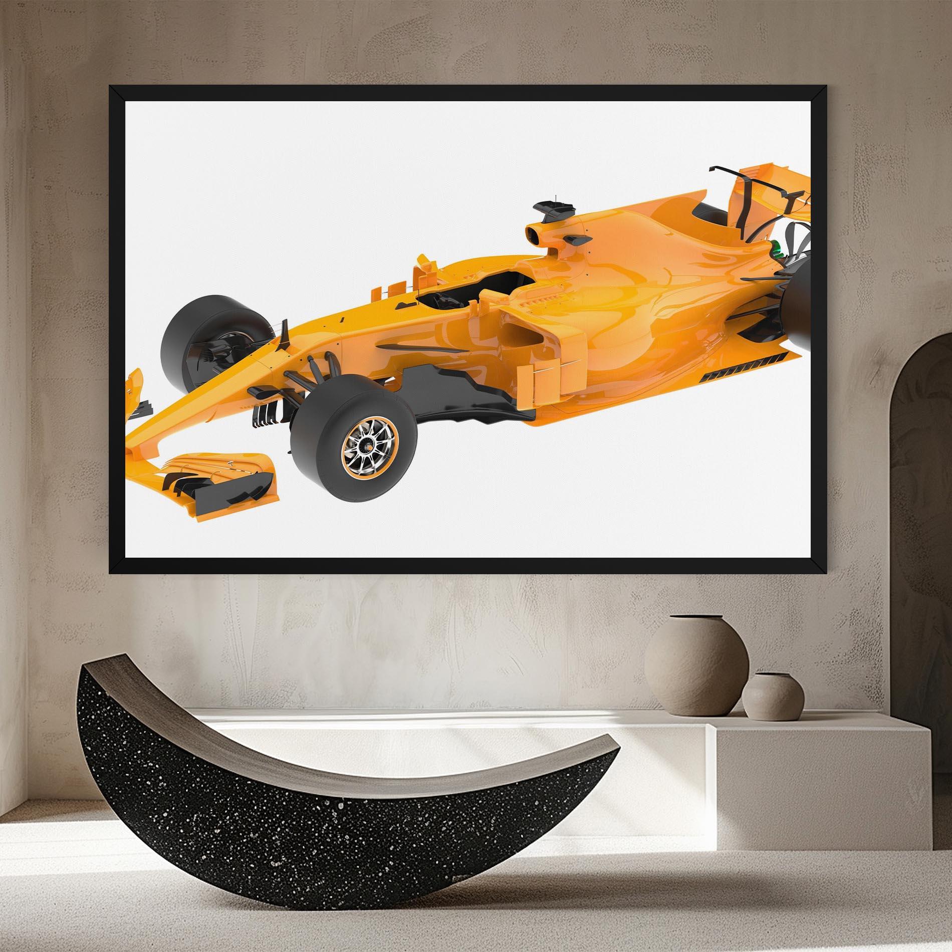 Tablou Canvas Yellow F1 Toy mockup 8