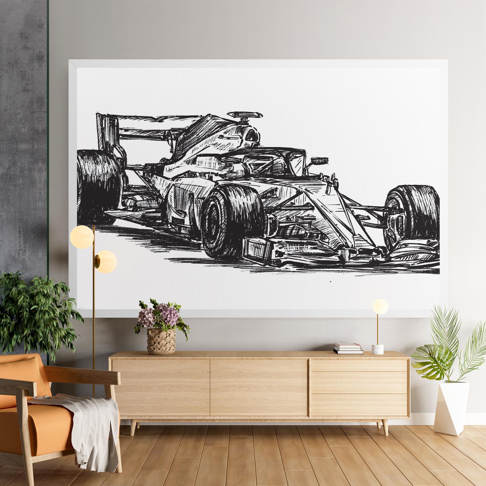 Tablou Canvas Black Line F1 mockup 9