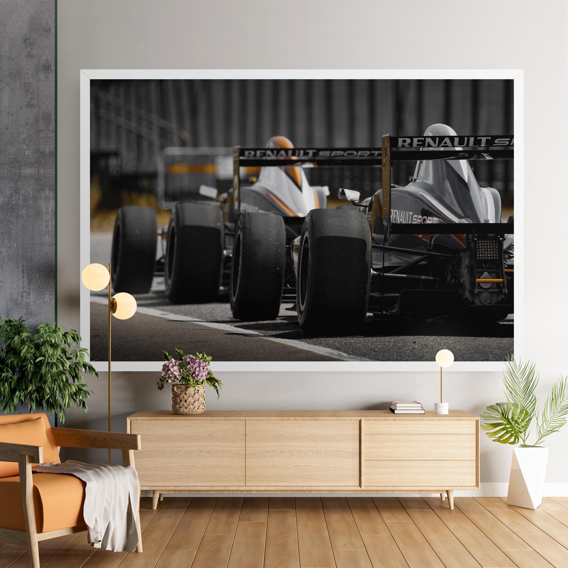 Tablou Canvas Grey F1 Cars mockup 9
