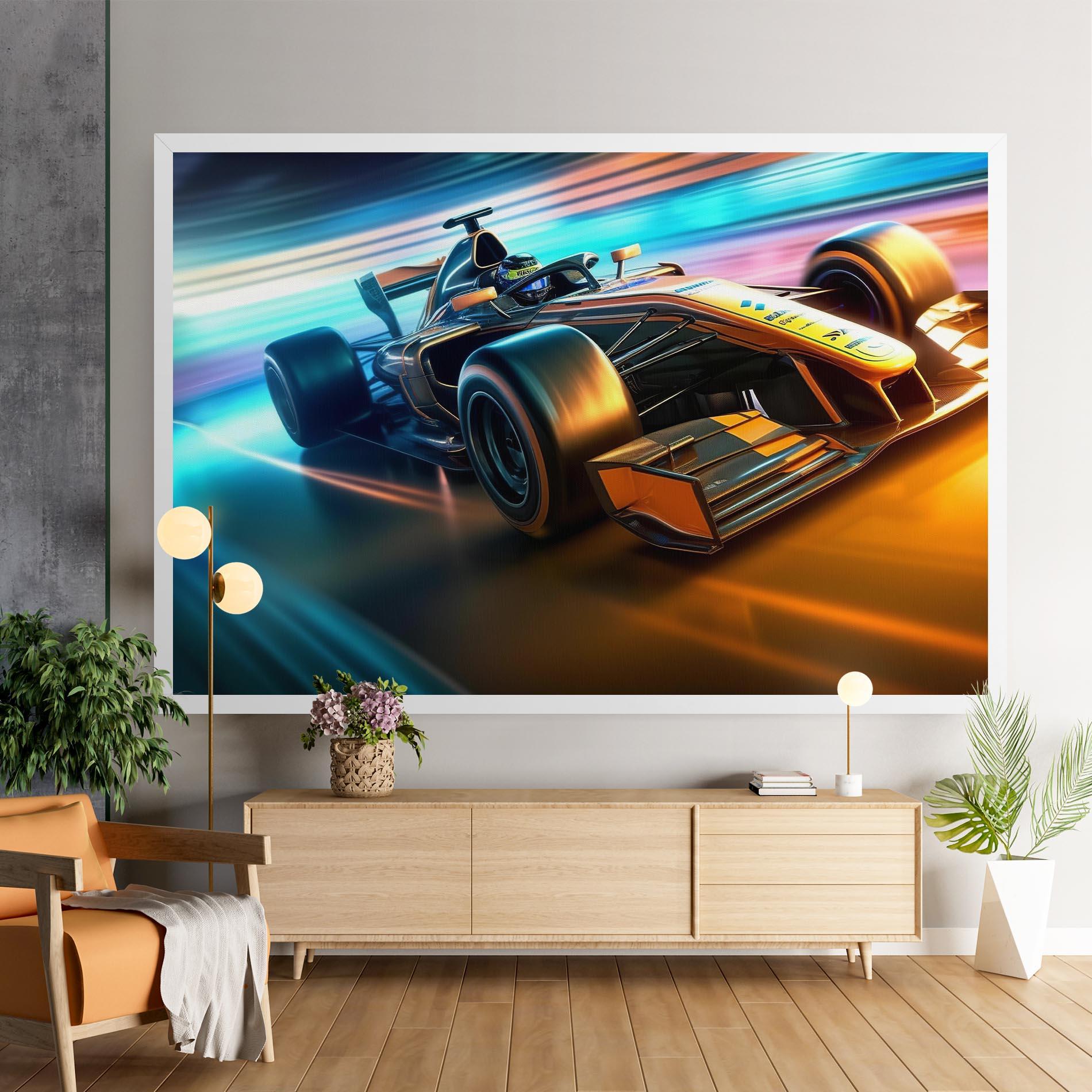 Tablou Canvas Yellow Blue F1 mockup 9