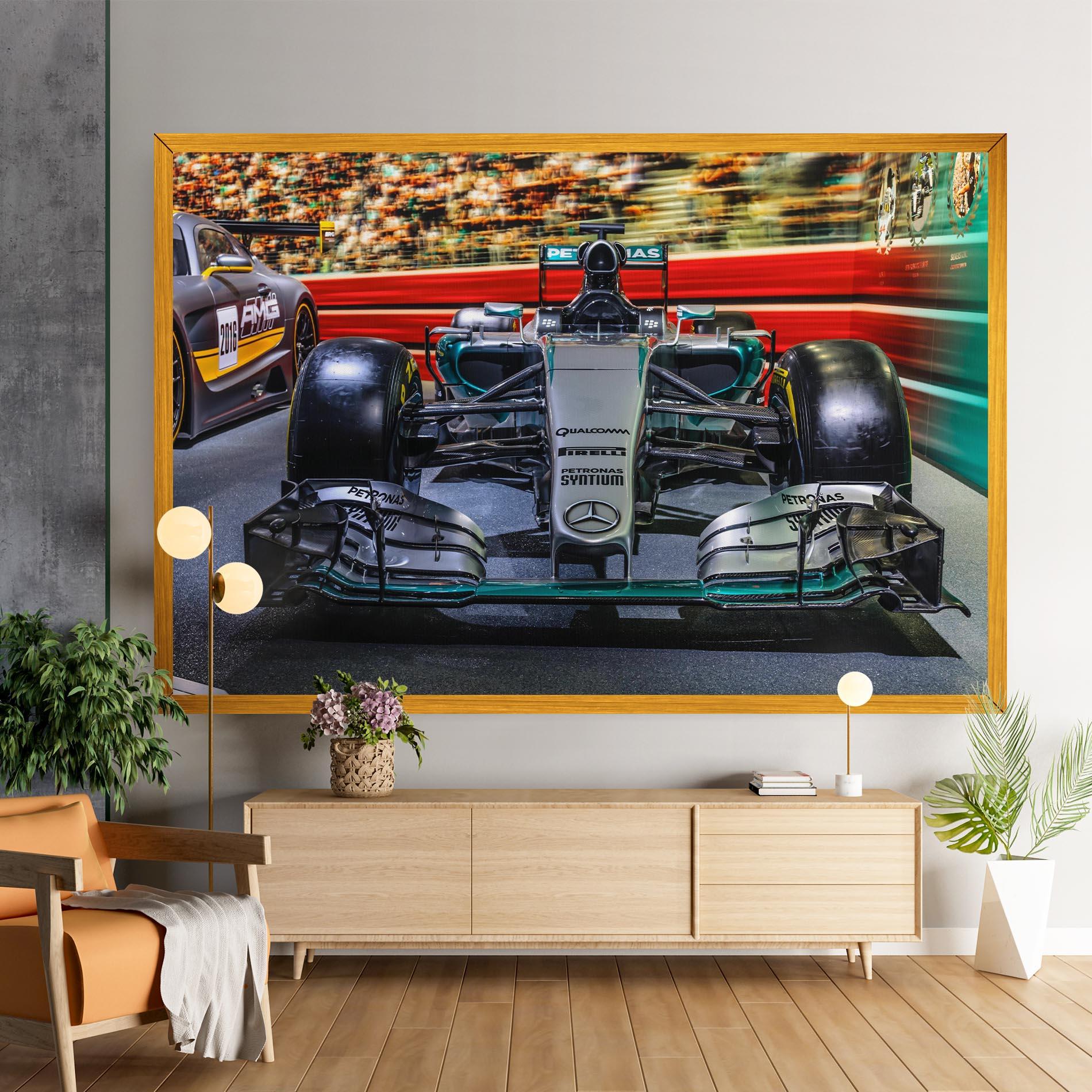 Tablou Canvas Black Green F1 mockup 9