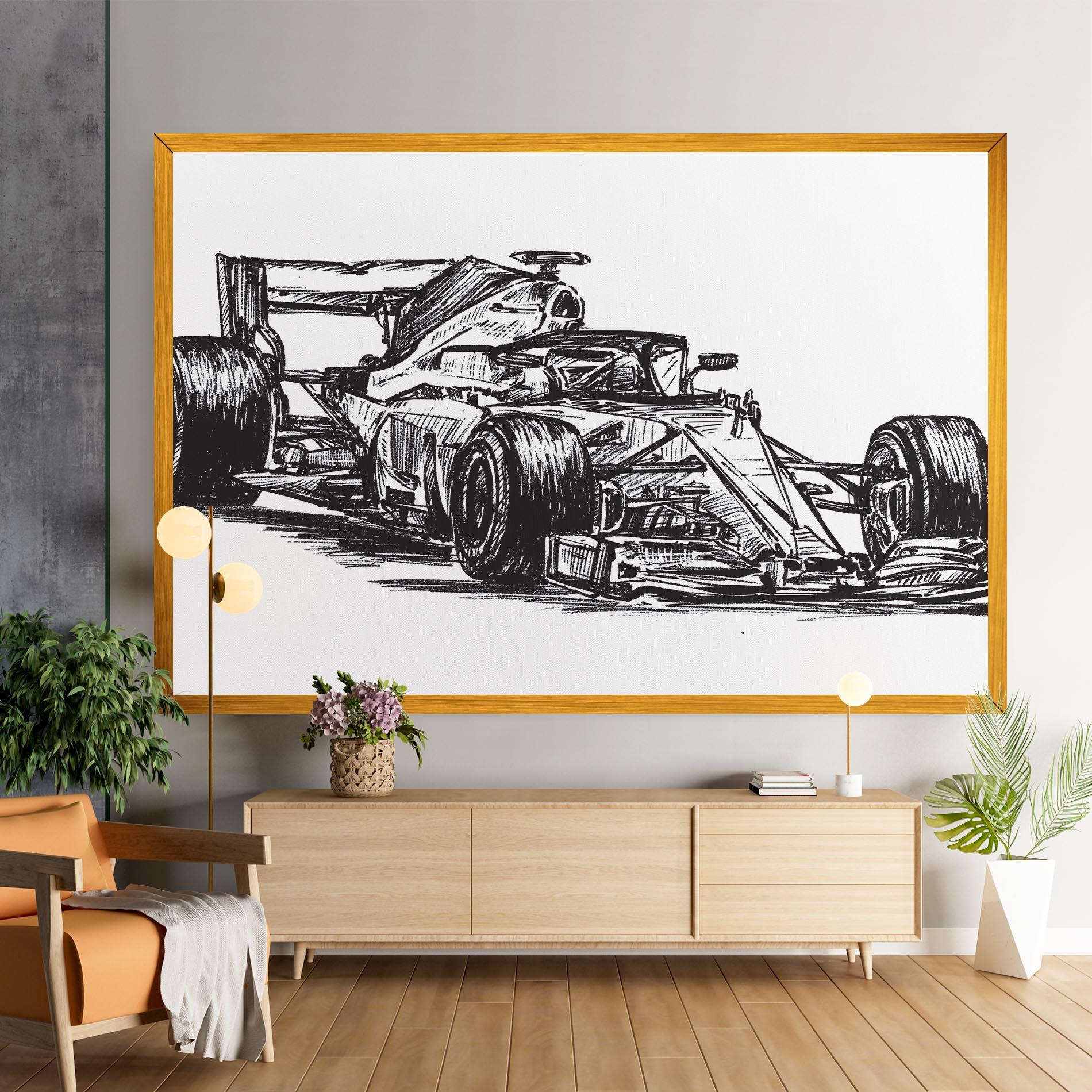 Tablou Canvas Black Line F1 mockup 9