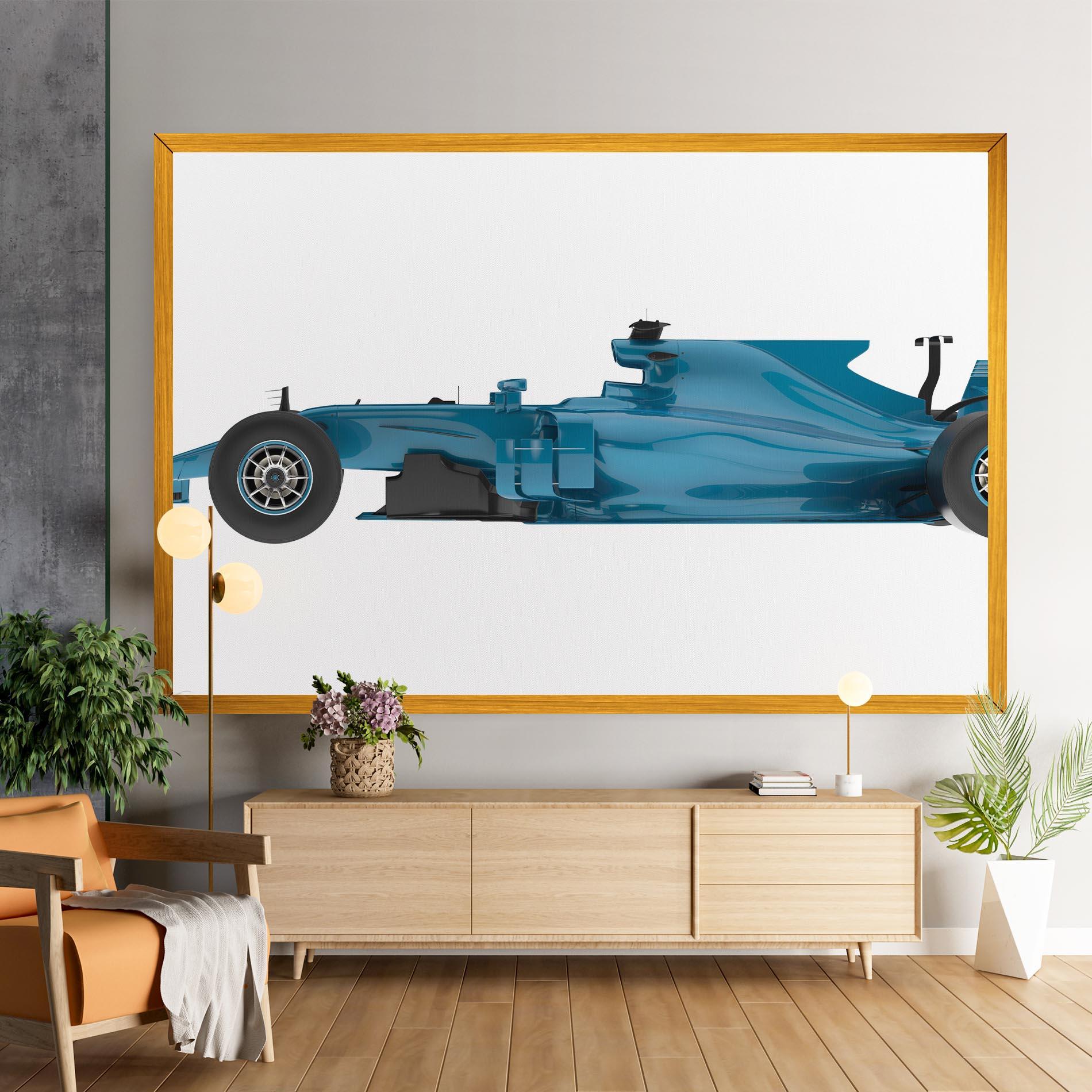 Tablou Canvas Blue F1 Toy mockup 9
