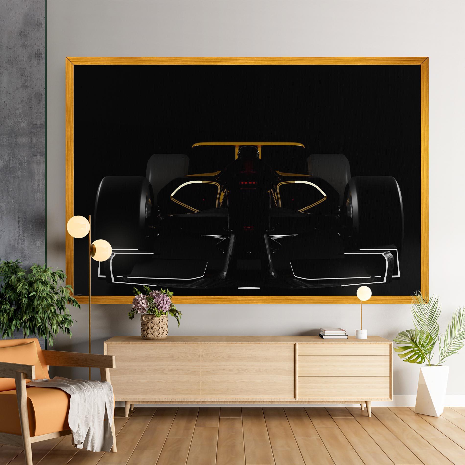 Tablou Canvas Dark F1 Car mockup 9