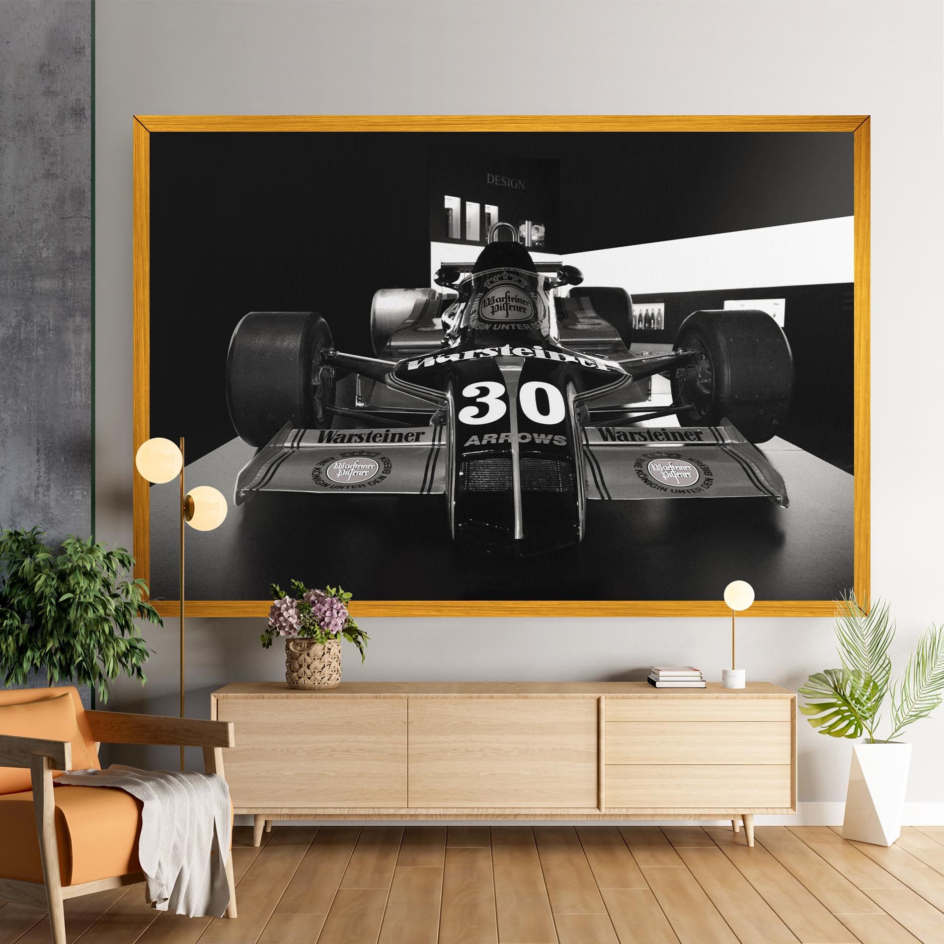 Formula 1 Car Grey mockup 9