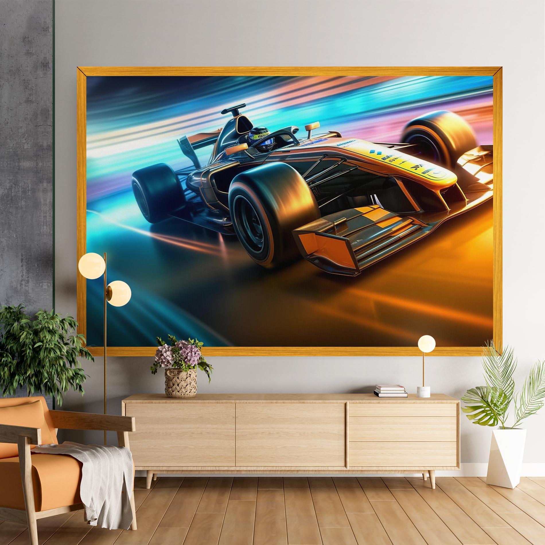 Tablou Canvas Yellow Blue F1 mockup 9
