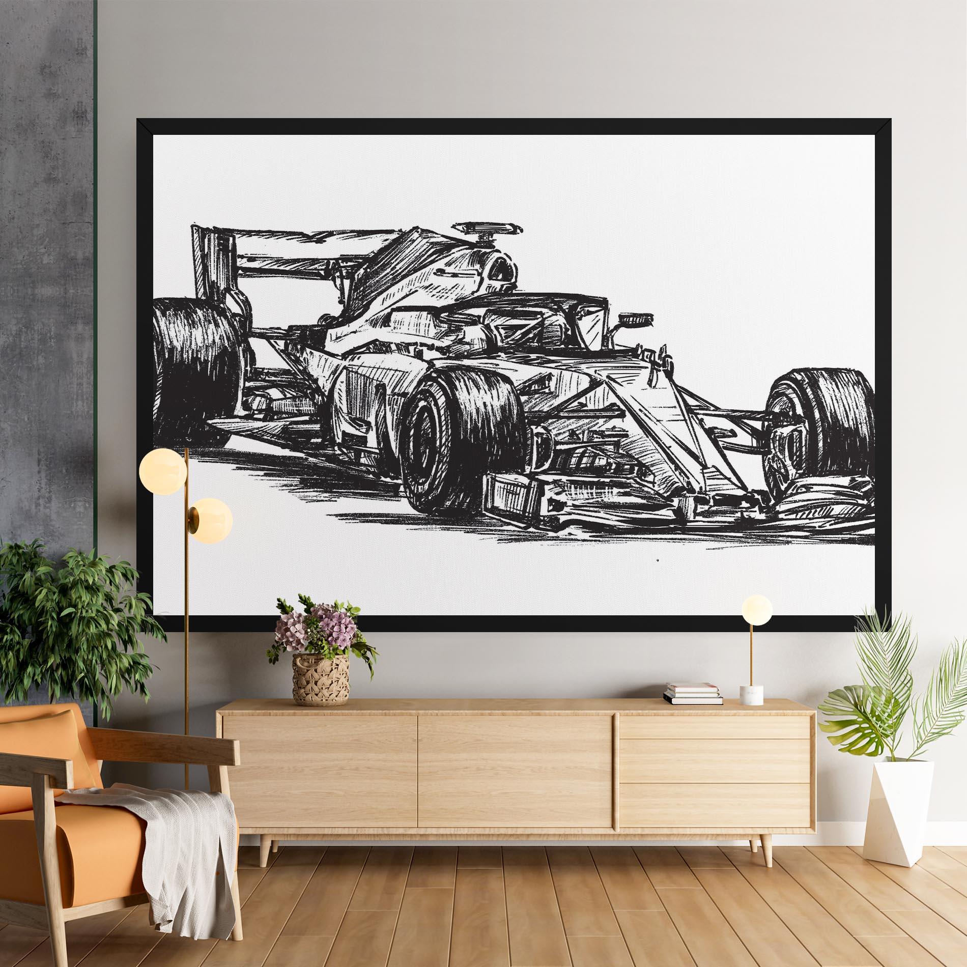 Tablou Canvas Black Line F1 mockup 9
