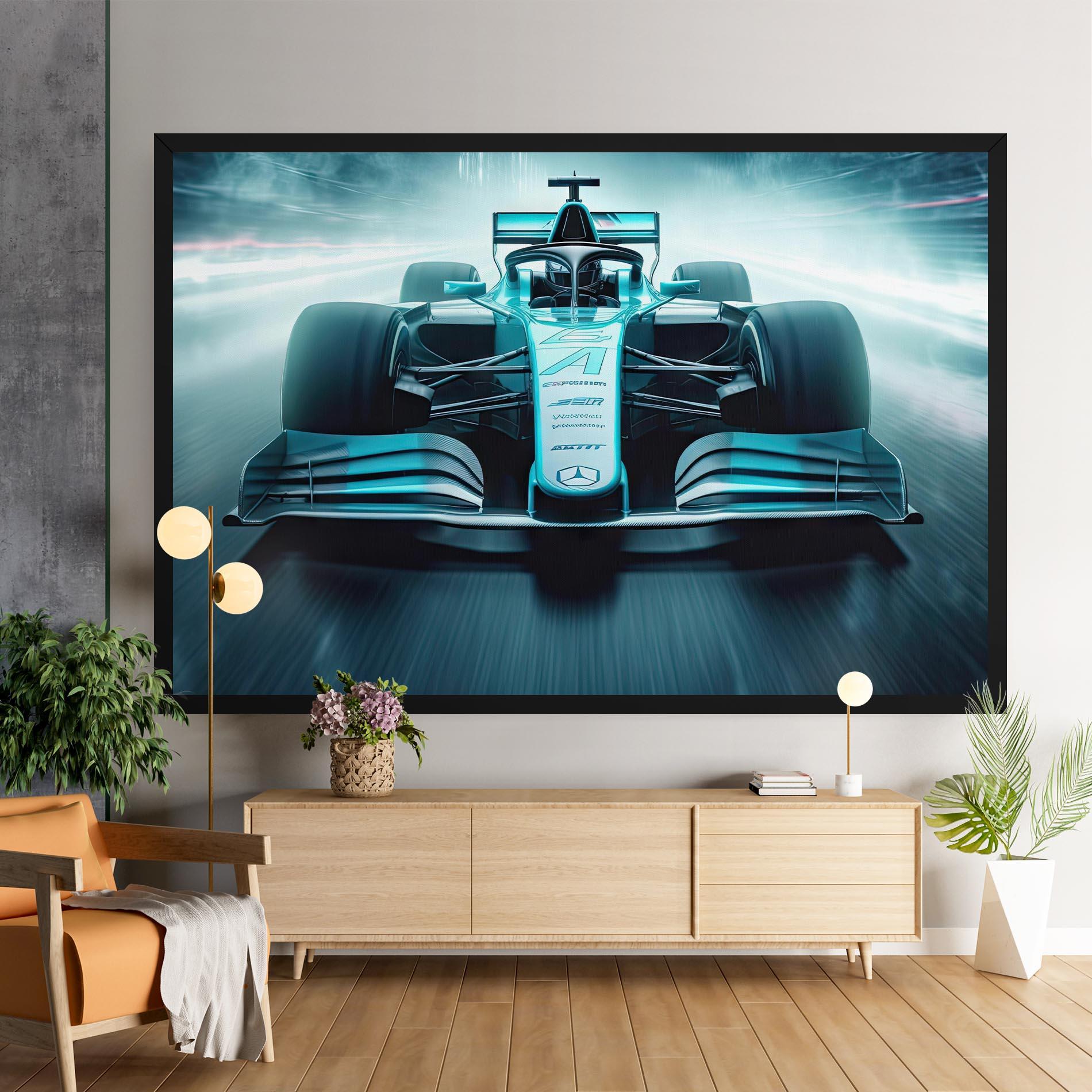 Tablou Canvas F1 Smoke Cars mockup 9