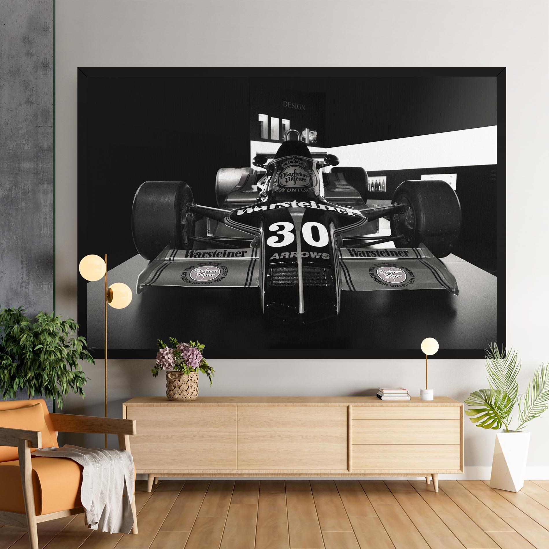 Tablou Canvas Formula 1 Car Grey mockup 9